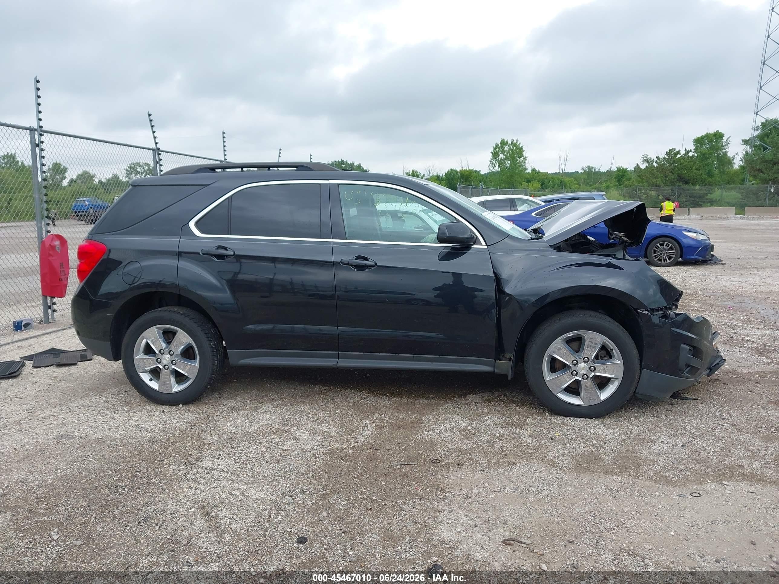 2013 Chevrolet Equinox Lt Black vin: 2GNALDEK9D6234364