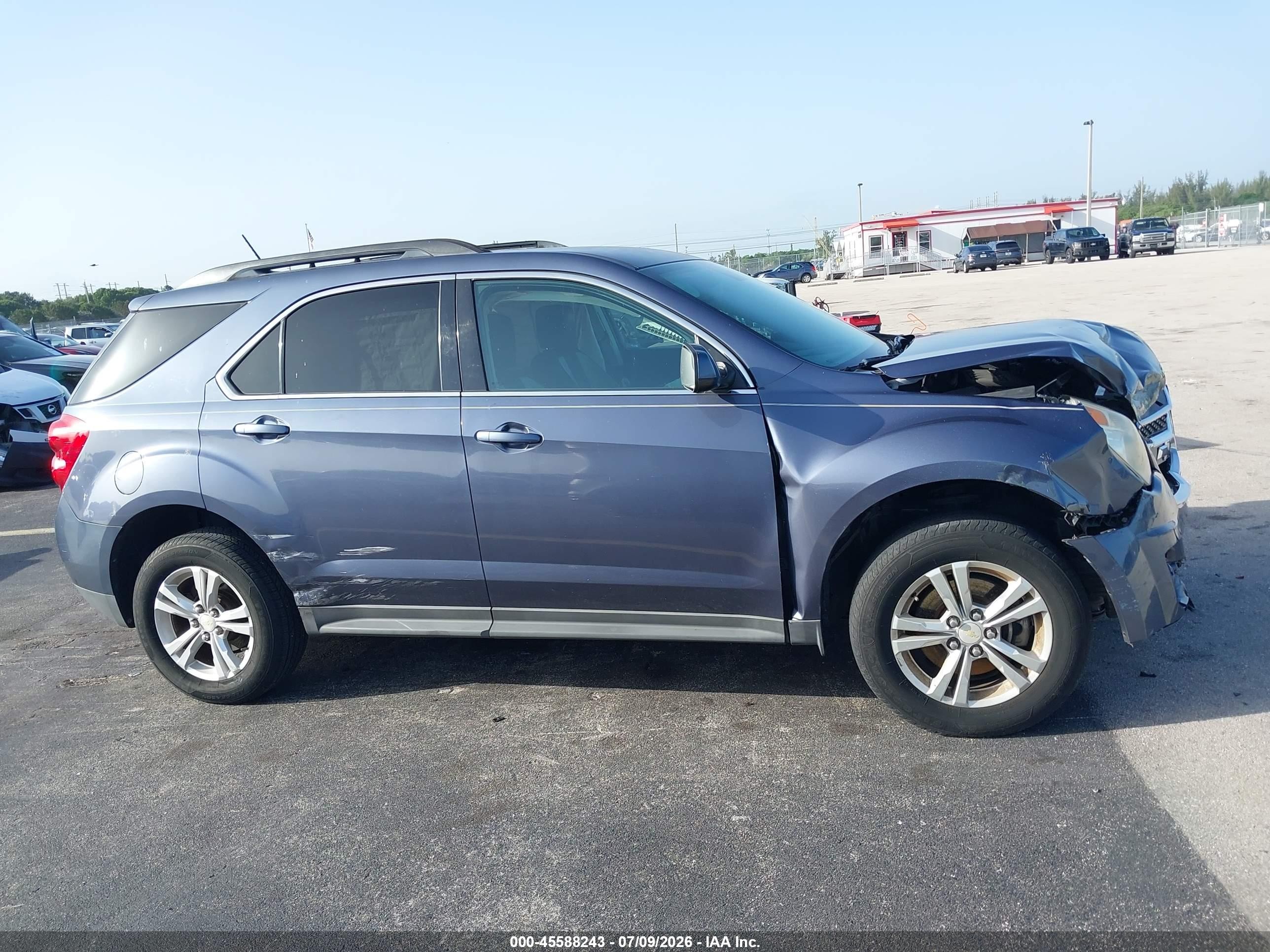 2013 Chevrolet Equinox Lt Blue vin: 2GNALDEK9D6354889