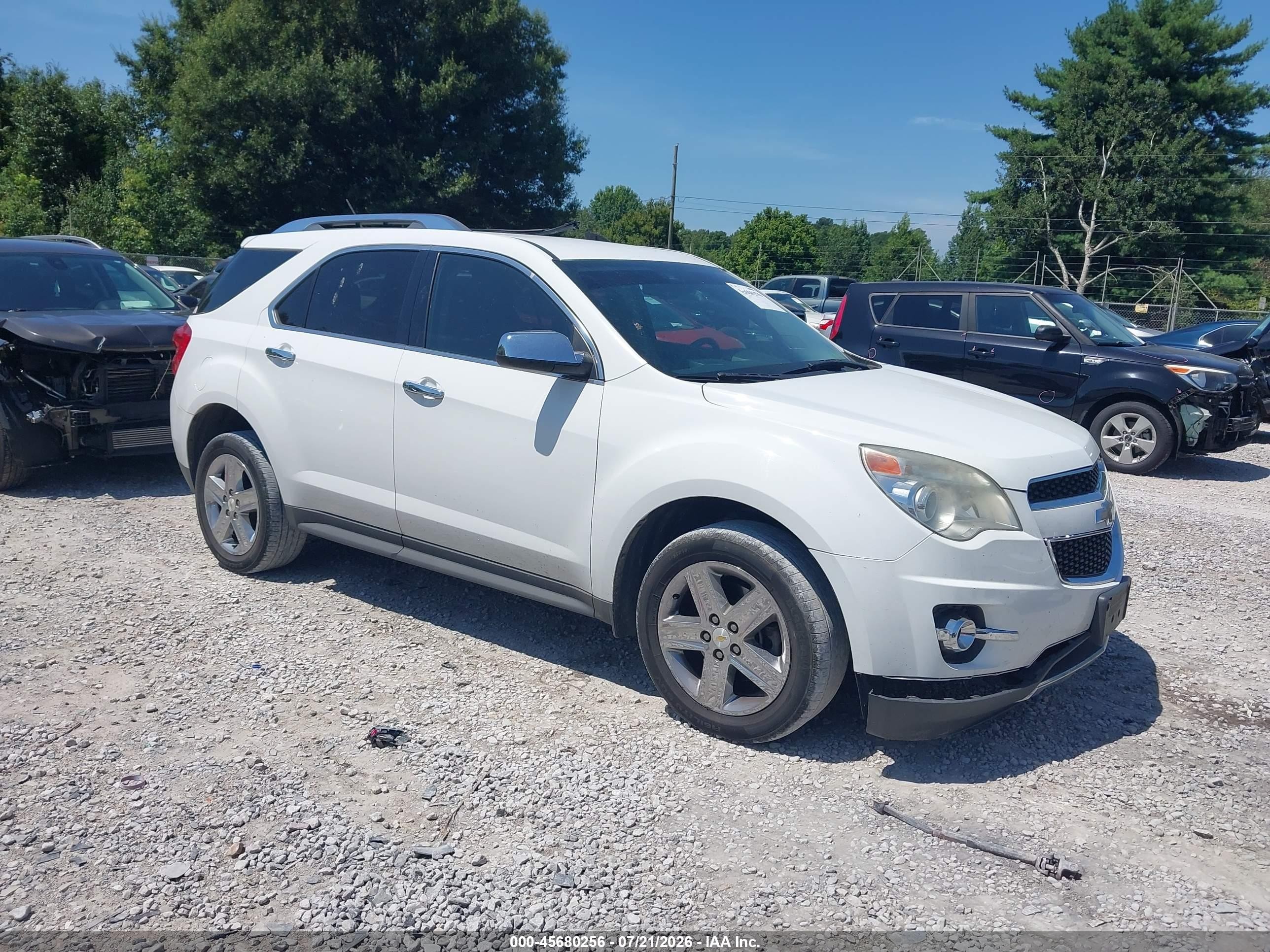 2015 Chevrolet Equinox Ltz White vin: 2GNALDEK9F6429822