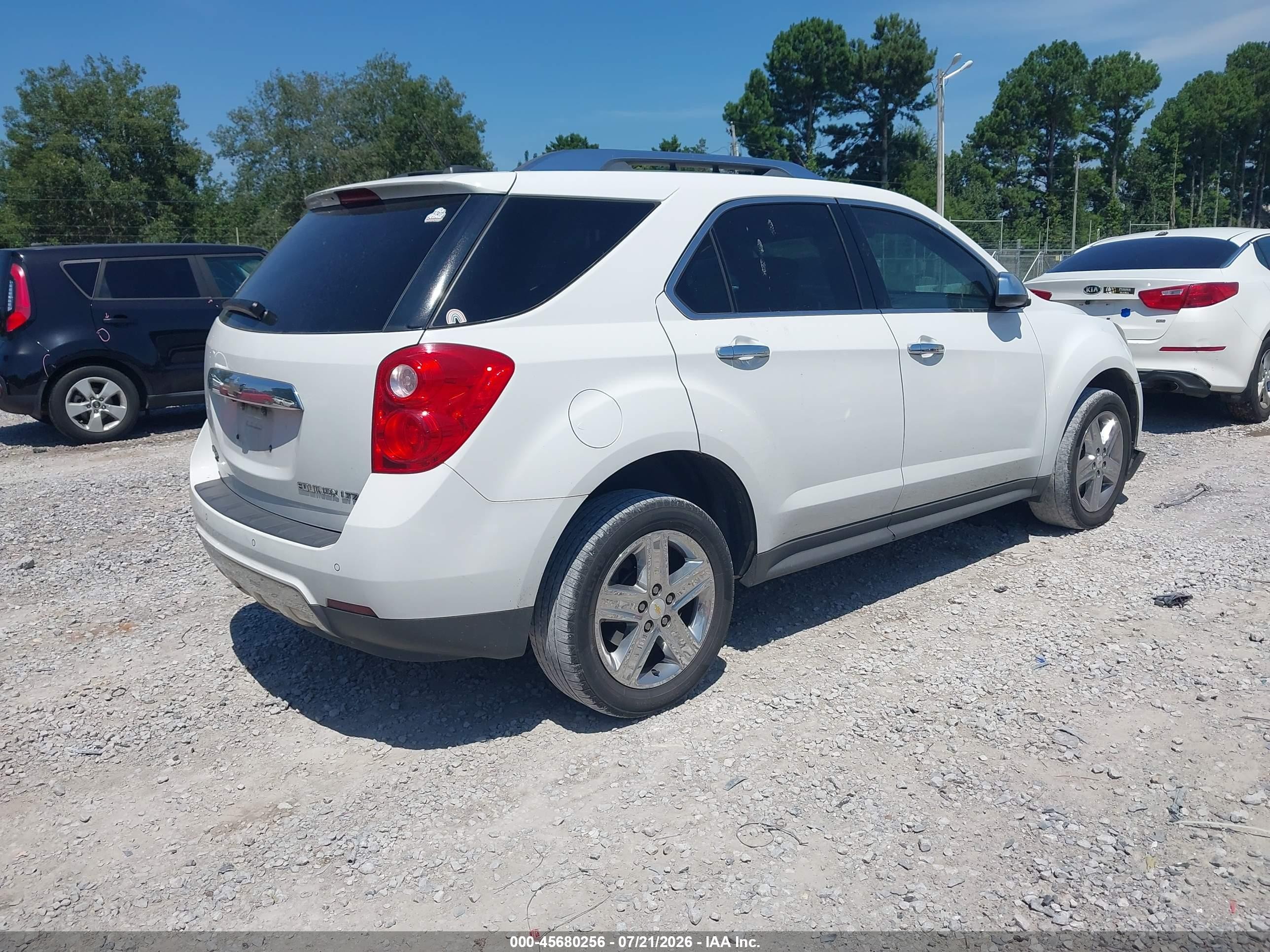 2015 Chevrolet Equinox Ltz Белый vin: 2GNALDEK9F6429822