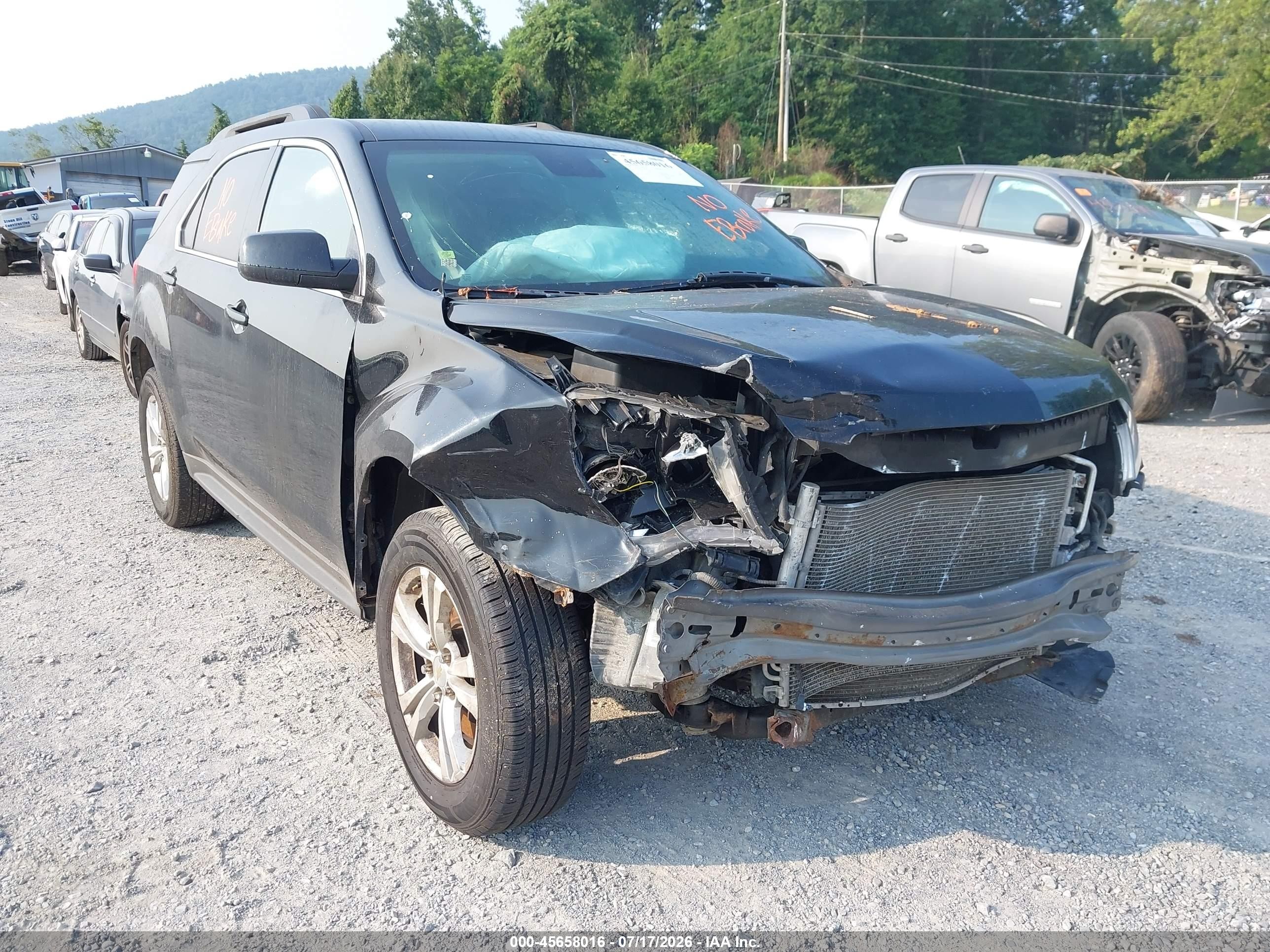 2012 Chevrolet Equinox Lt W/1lt Black vin: 2GNALDEKXC1204799