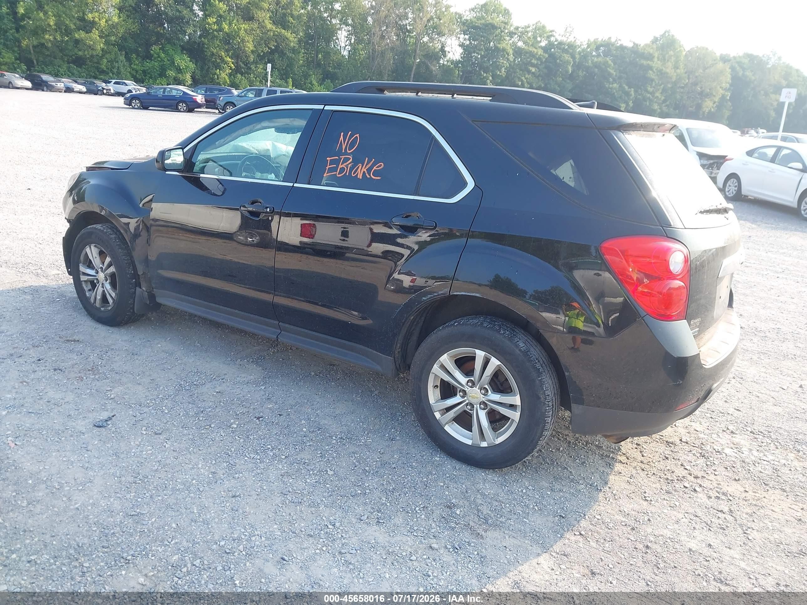 2012 Chevrolet Equinox Lt W/1lt Black vin: 2GNALDEKXC1204799