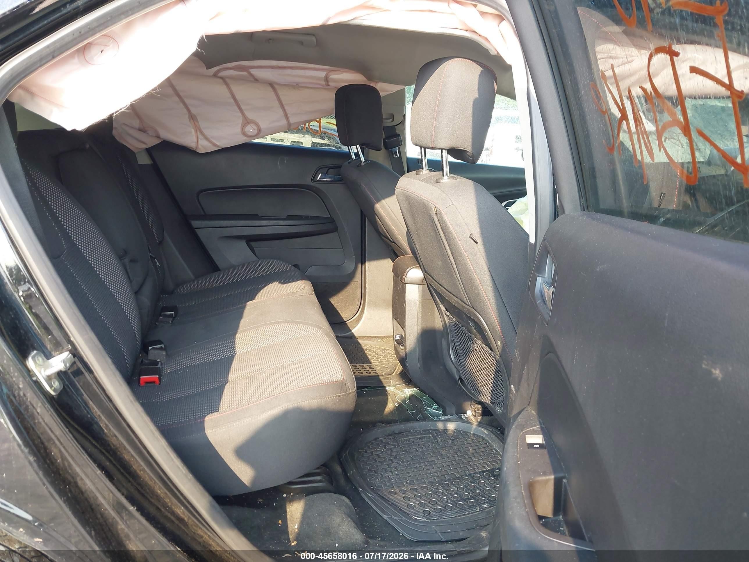 2012 Chevrolet Equinox Lt W/1lt Black vin: 2GNALDEKXC1204799