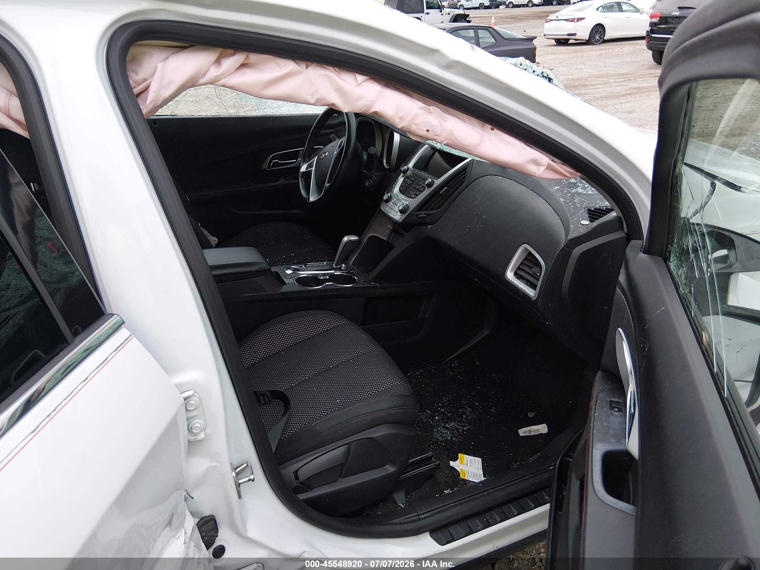 2012 Chevrolet Equinox Lt W/1lt White vin: 2GNALDEKXC1213163