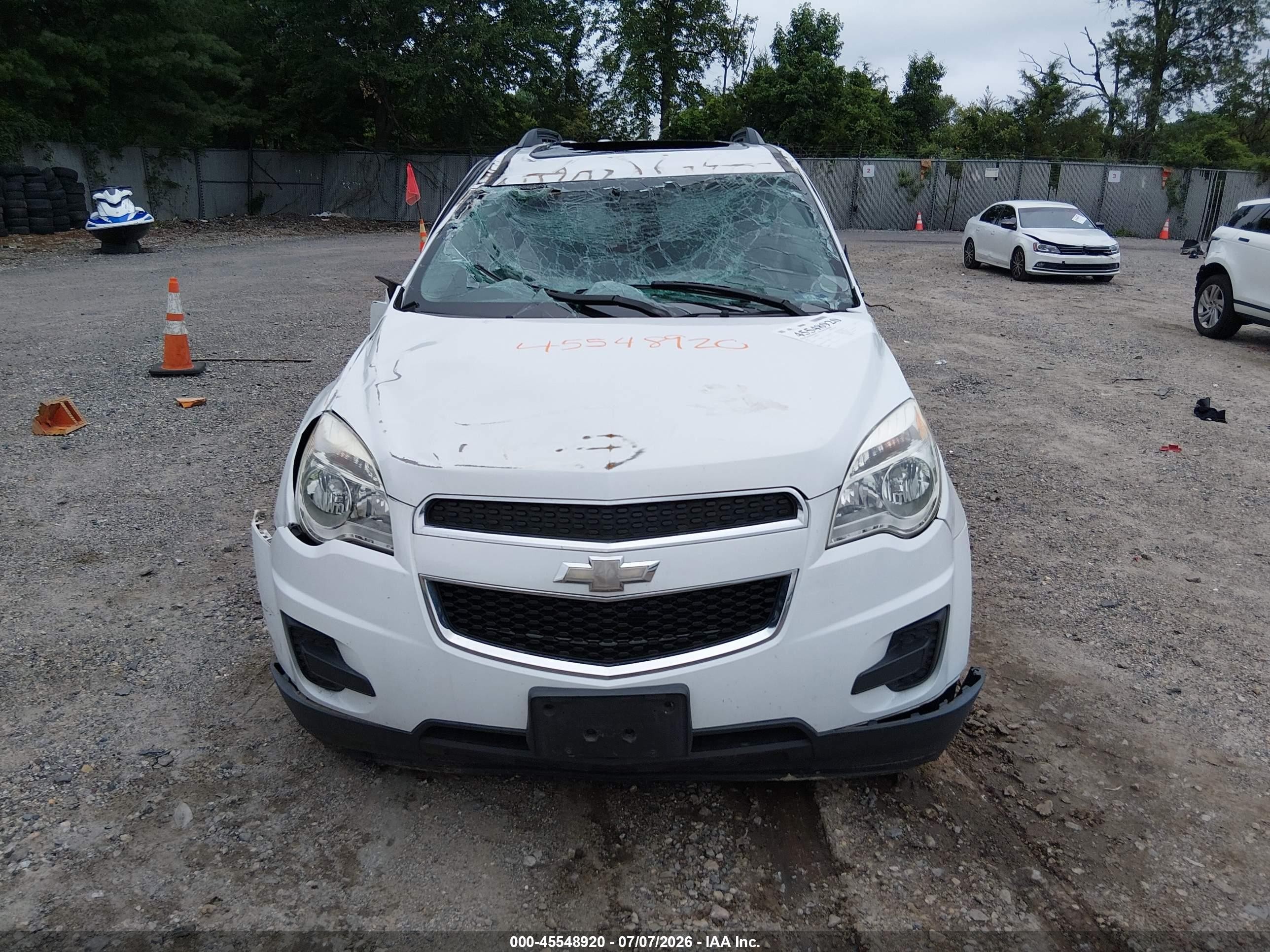 2012 Chevrolet Equinox Lt W/1lt White vin: 2GNALDEKXC1213163