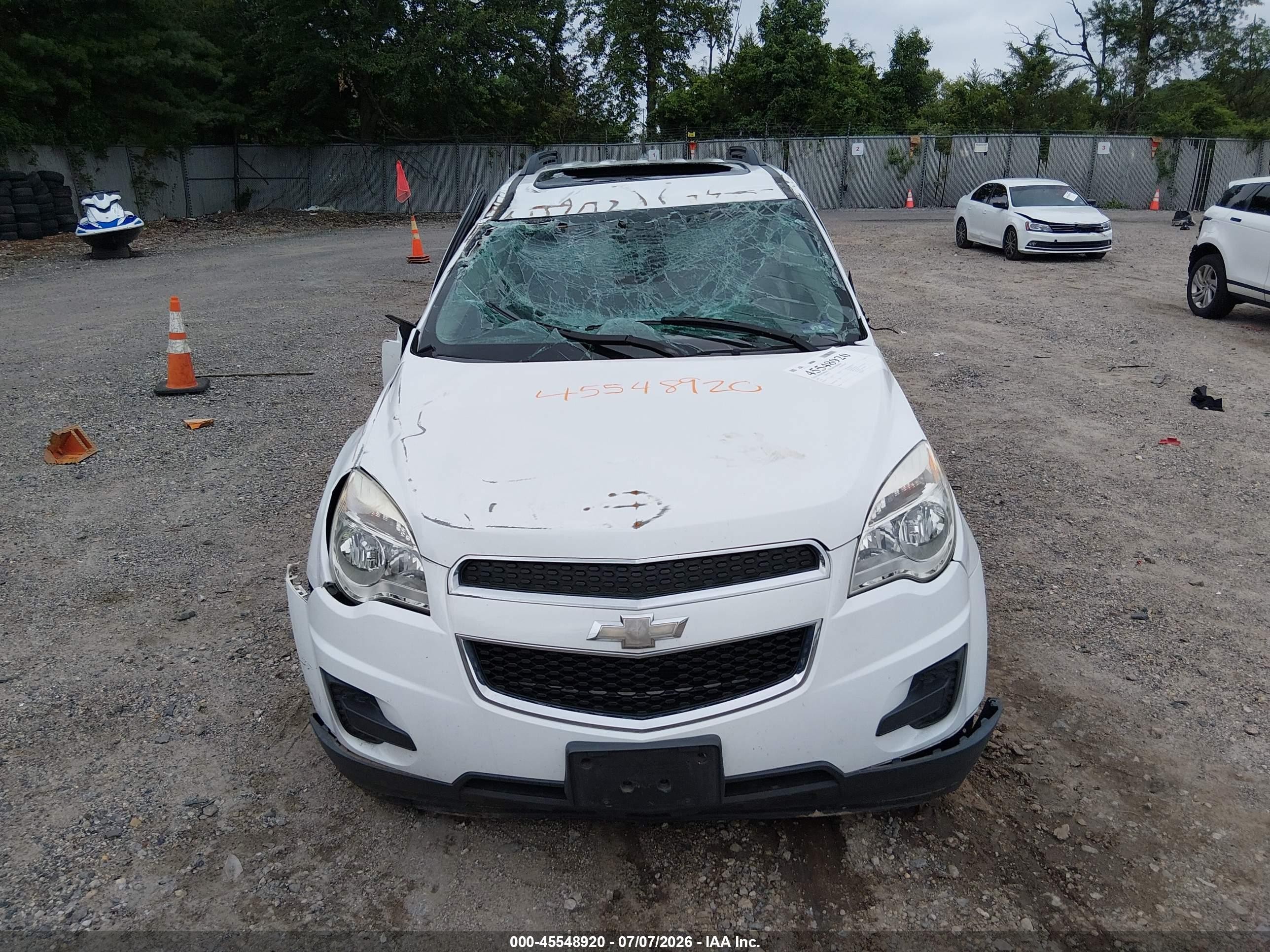 2012 Chevrolet Equinox Lt W/1lt White vin: 2GNALDEKXC1213163