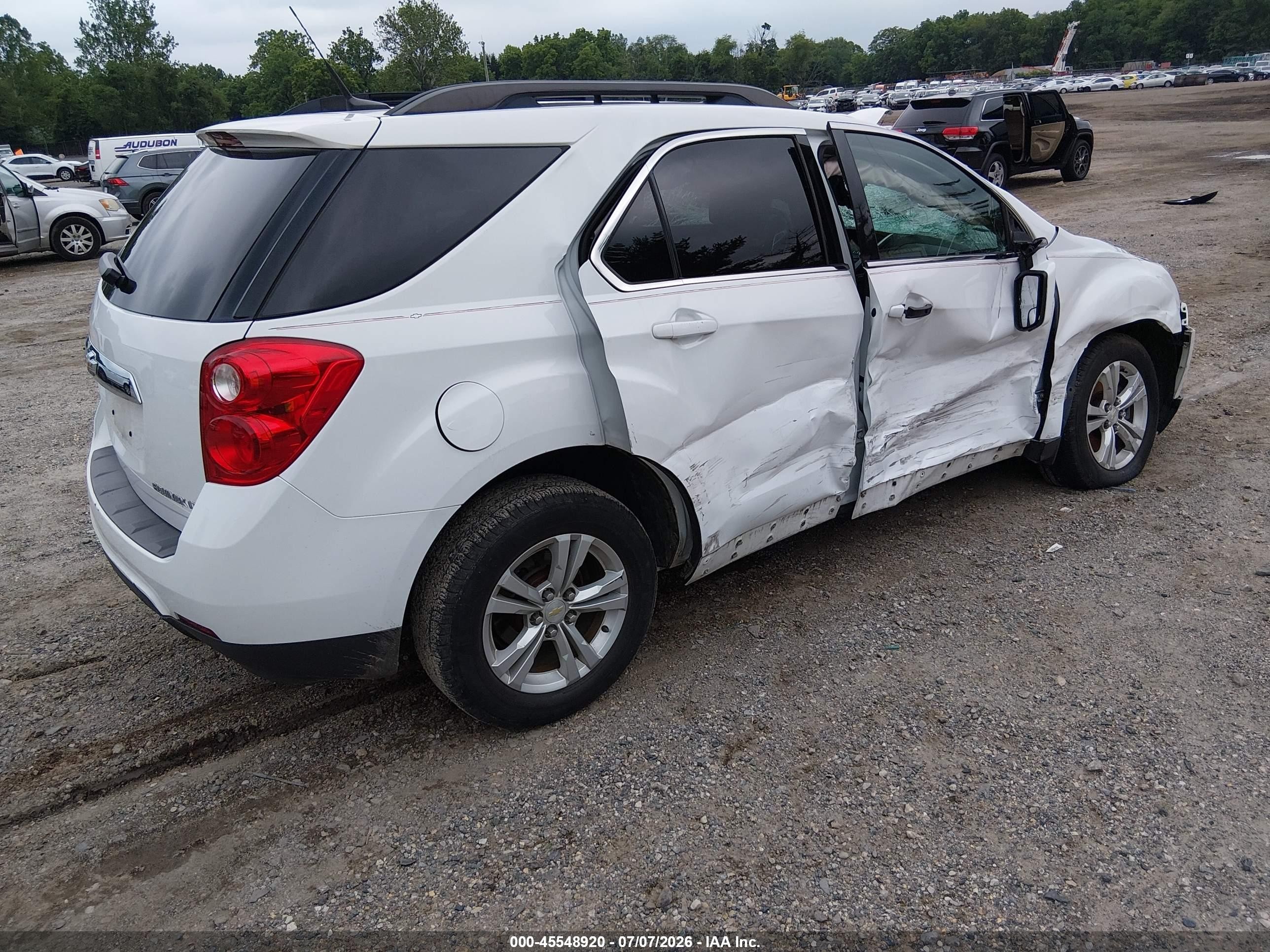 2012 Chevrolet Equinox Lt W/1lt White vin: 2GNALDEKXC1213163