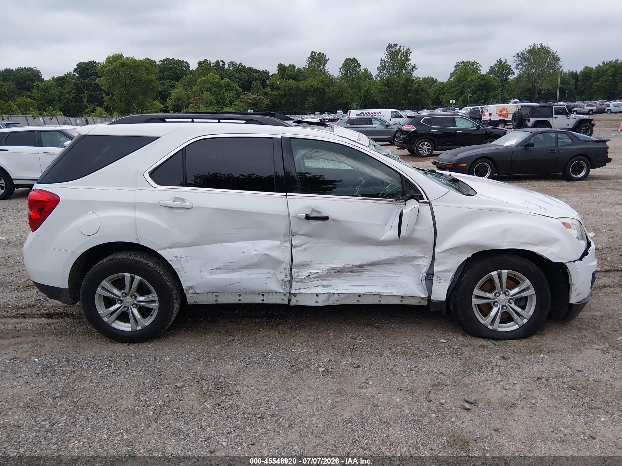 2012 Chevrolet Equinox Lt W/1lt White vin: 2GNALDEKXC1213163