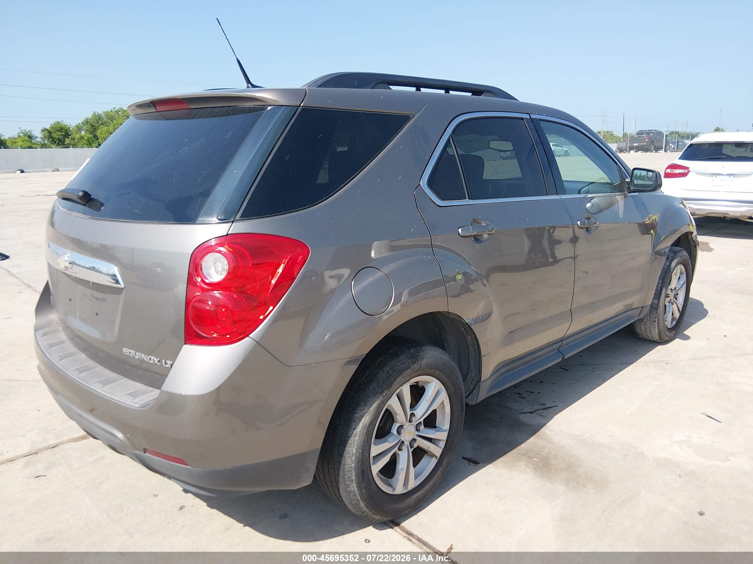 2012 Chevrolet Equinox Lt W/1lt Gray vin: 2GNALDEKXC6102941