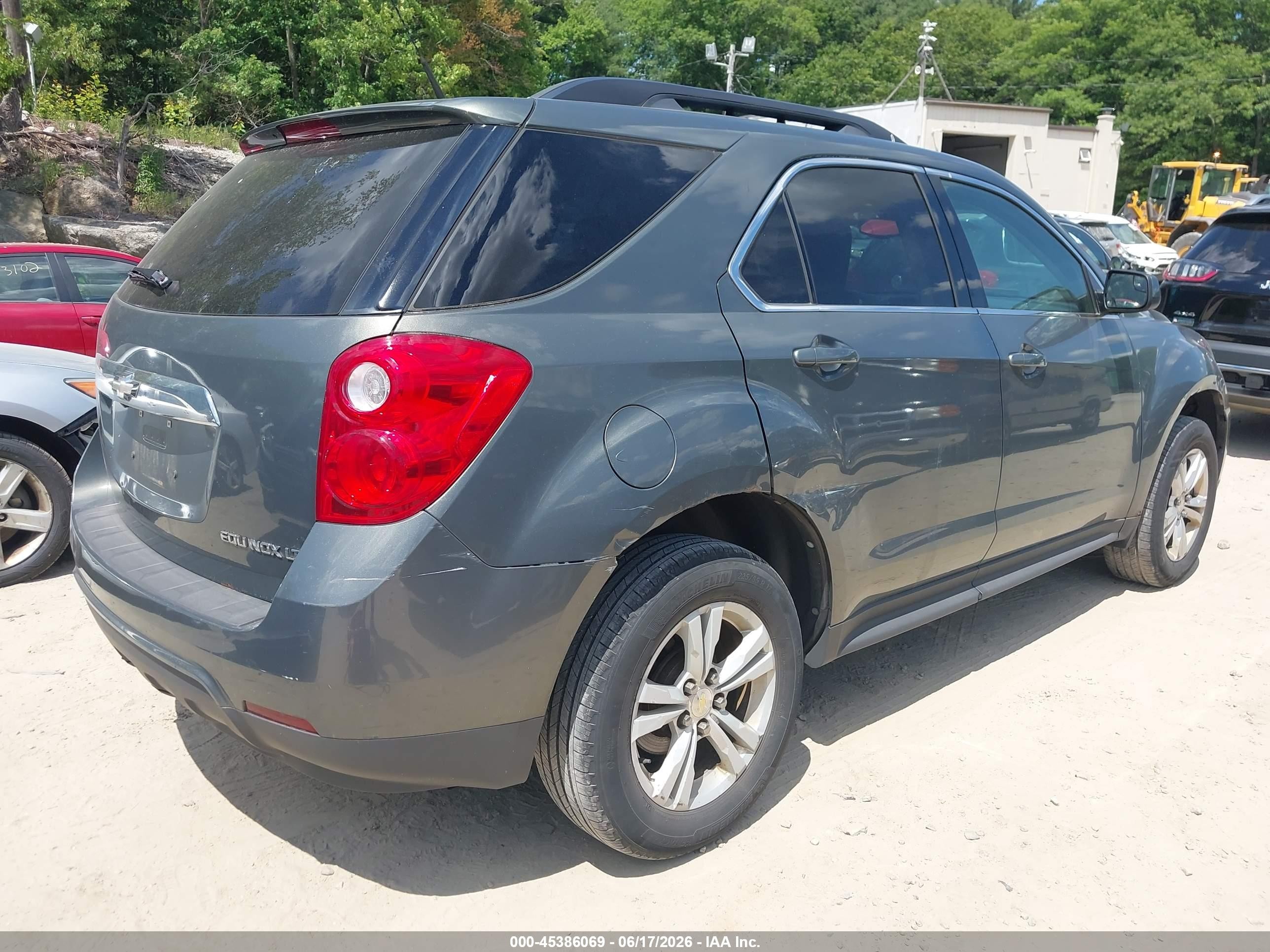 2012 Chevrolet Equinox 1lt Gray vin: 2GNALDEKXC6307109