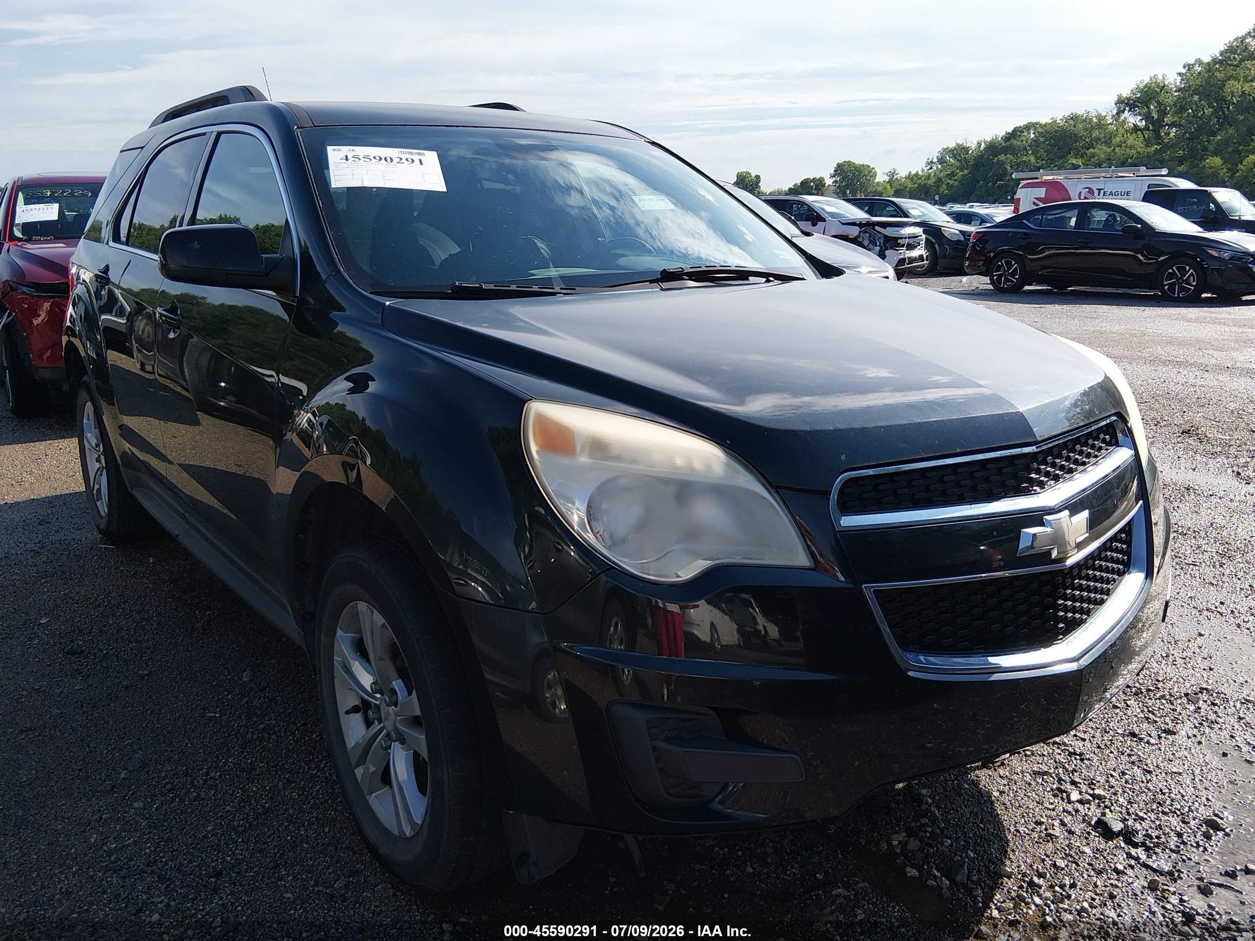 2012 Chevrolet Equinox Lt W/1lt Black vin: 2GNALDEKXC6369190