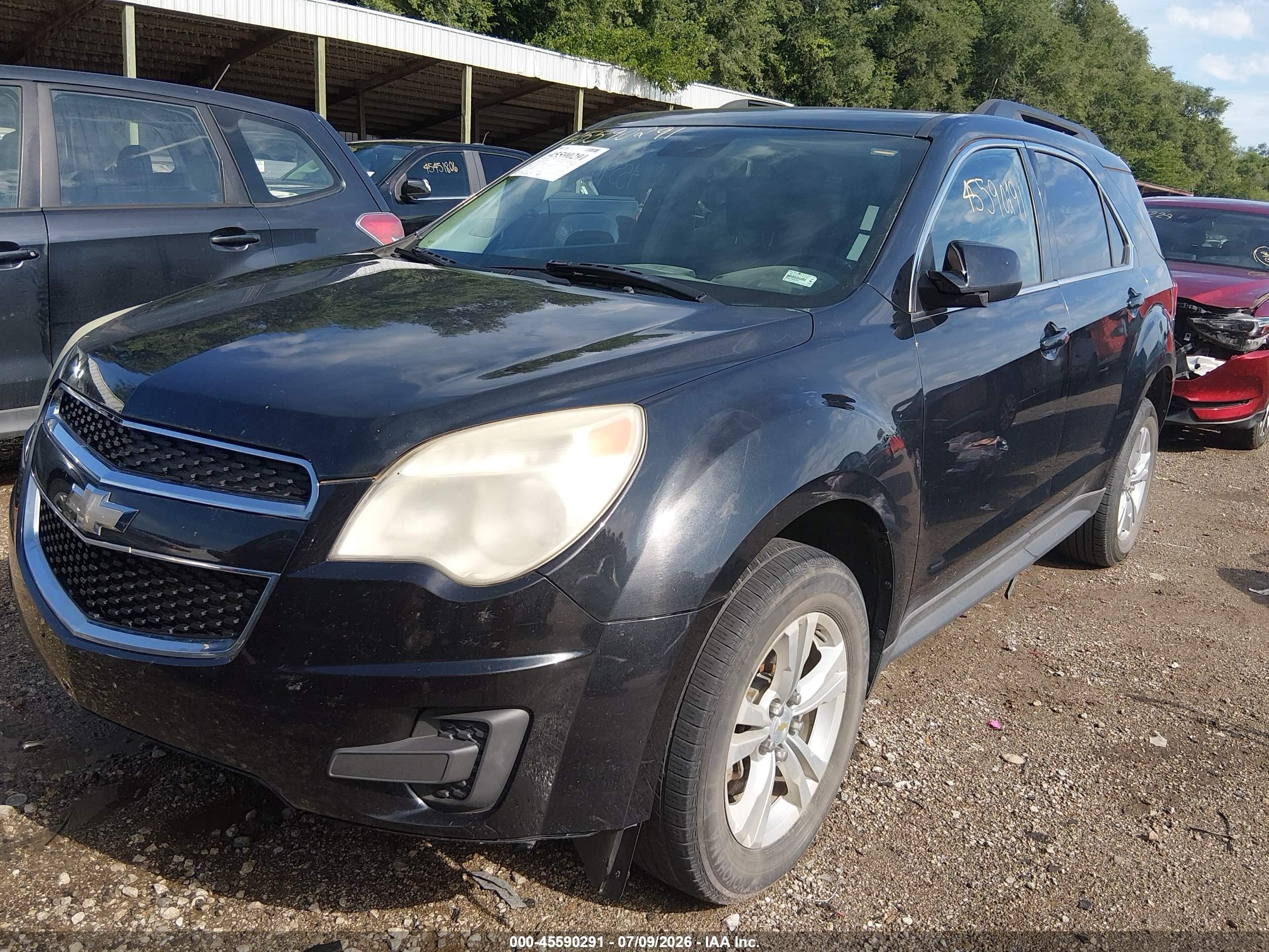 2012 Chevrolet Equinox Lt W/1lt Black vin: 2GNALDEKXC6369190