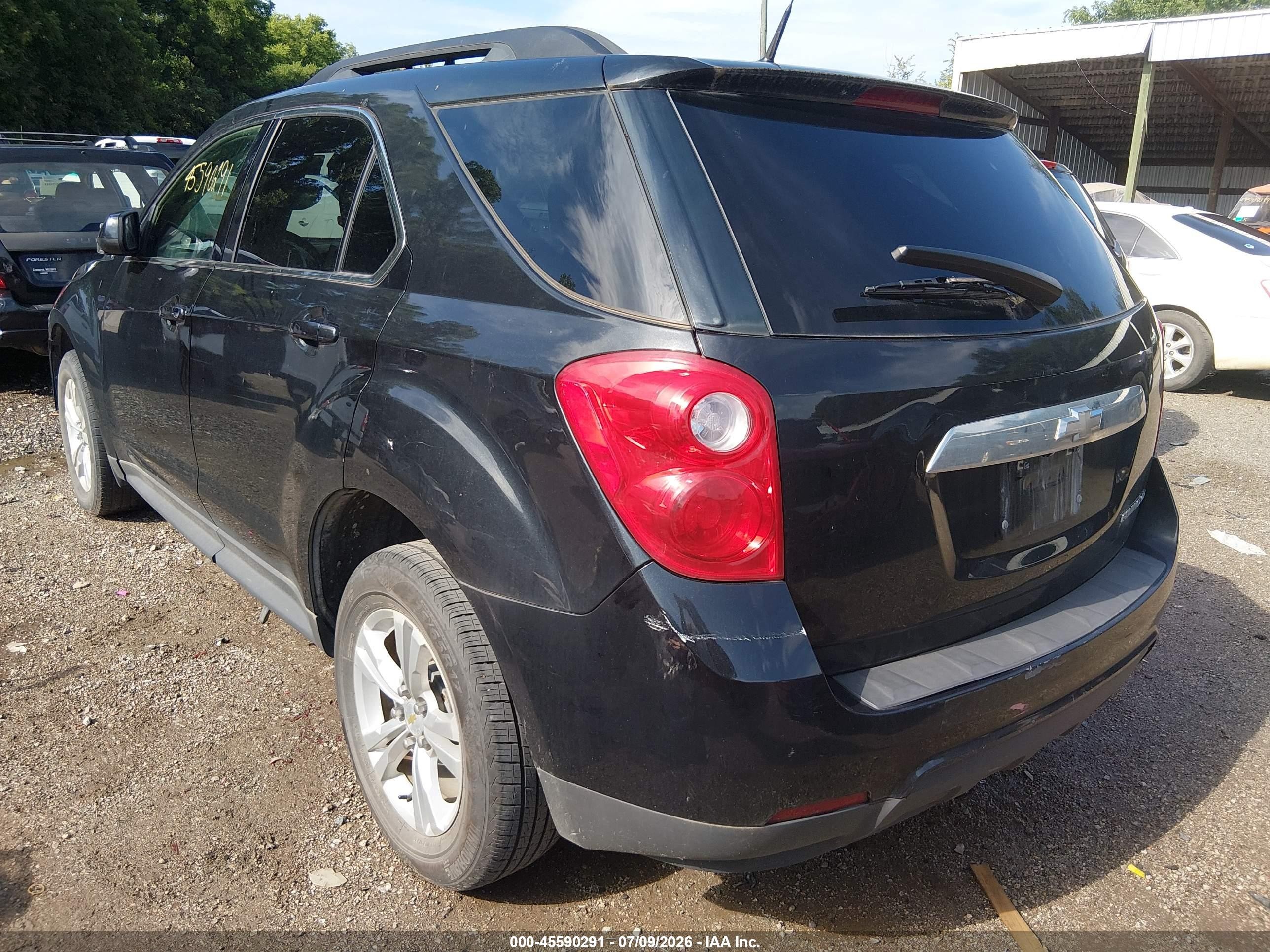 2012 Chevrolet Equinox Lt W/1lt Black vin: 2GNALDEKXC6369190