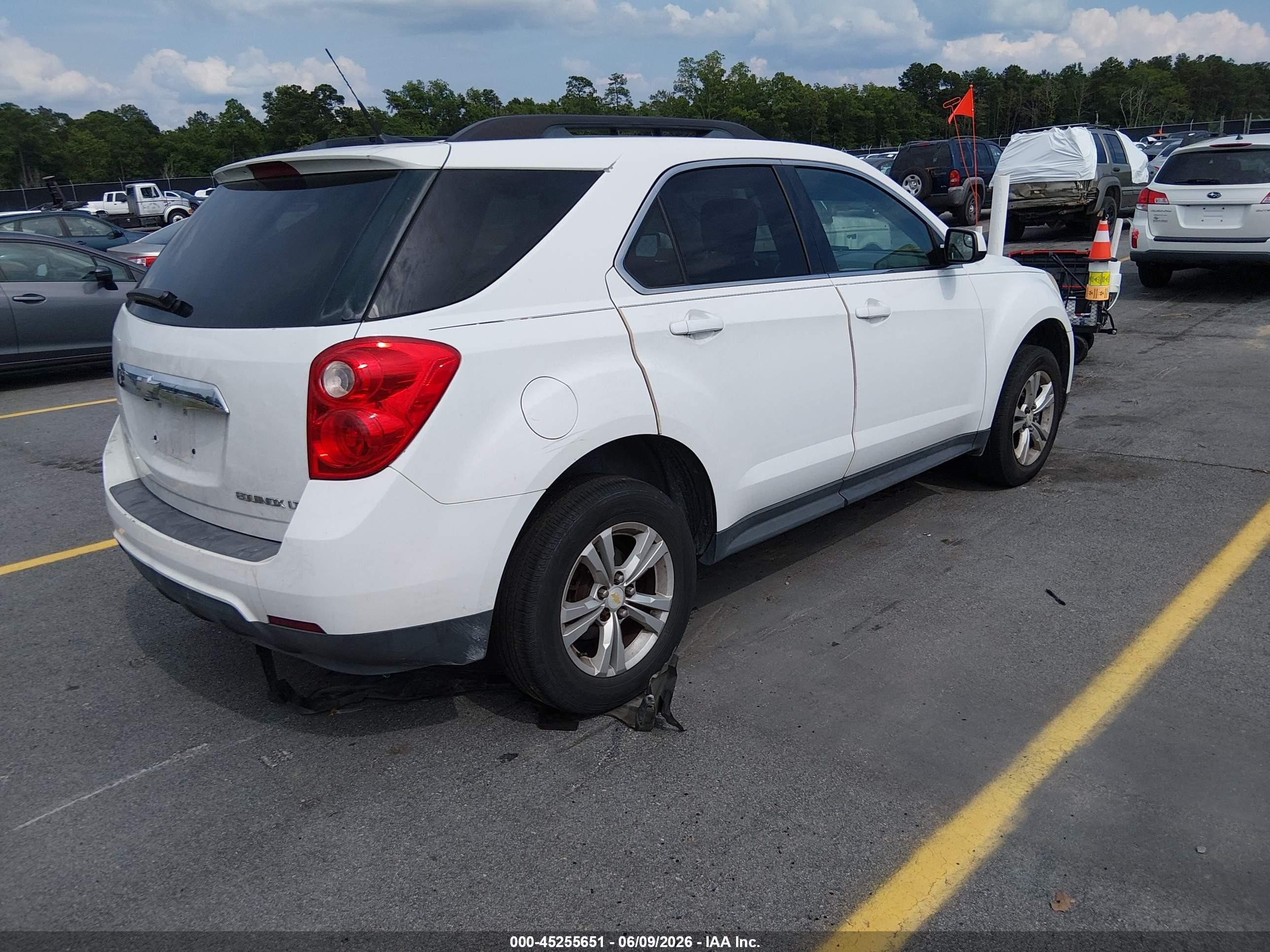 2012 Chevrolet Equinox 1lt White vin: 2GNALDEKXC6386135
