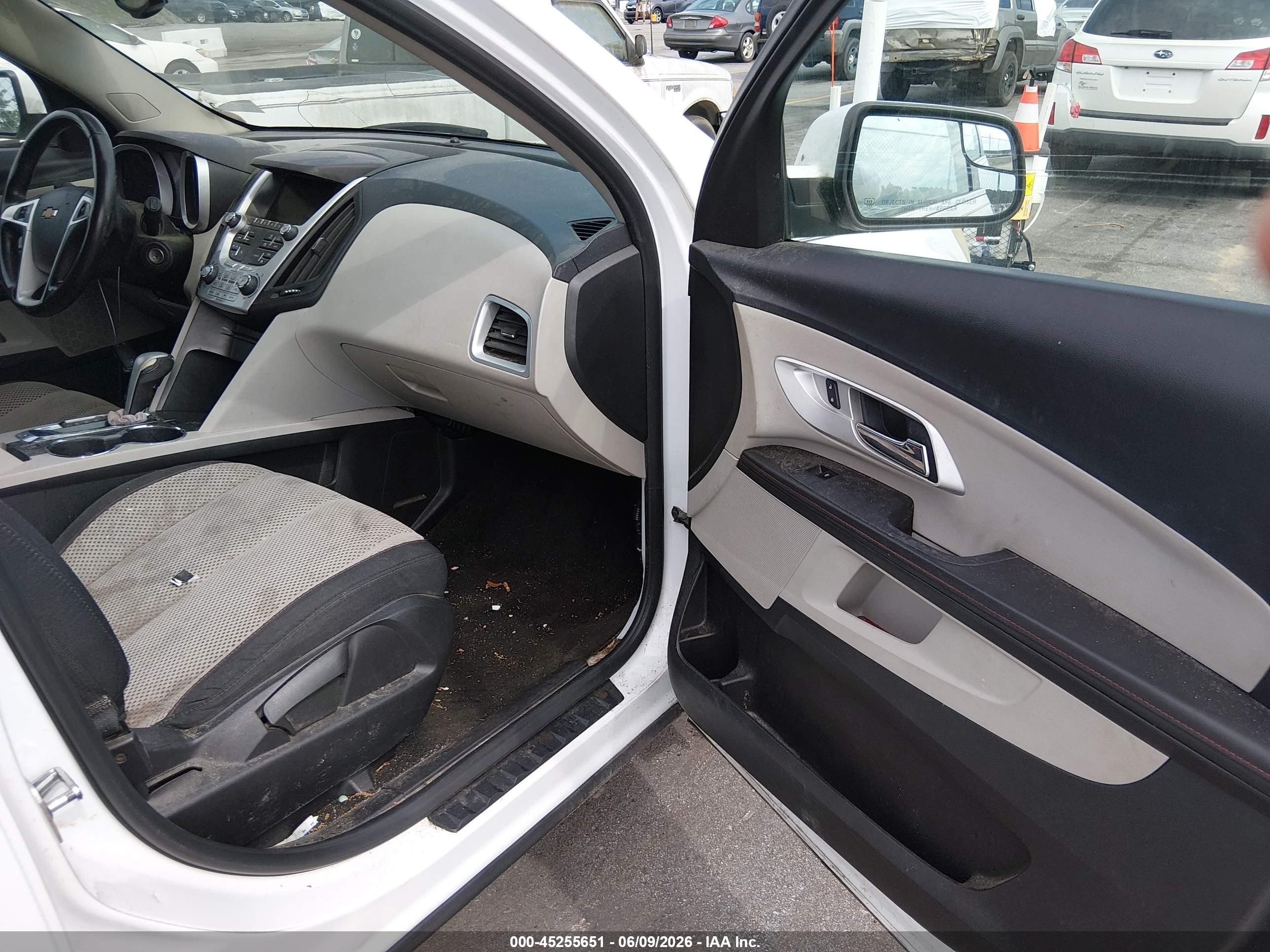2012 Chevrolet Equinox 1lt White vin: 2GNALDEKXC6386135