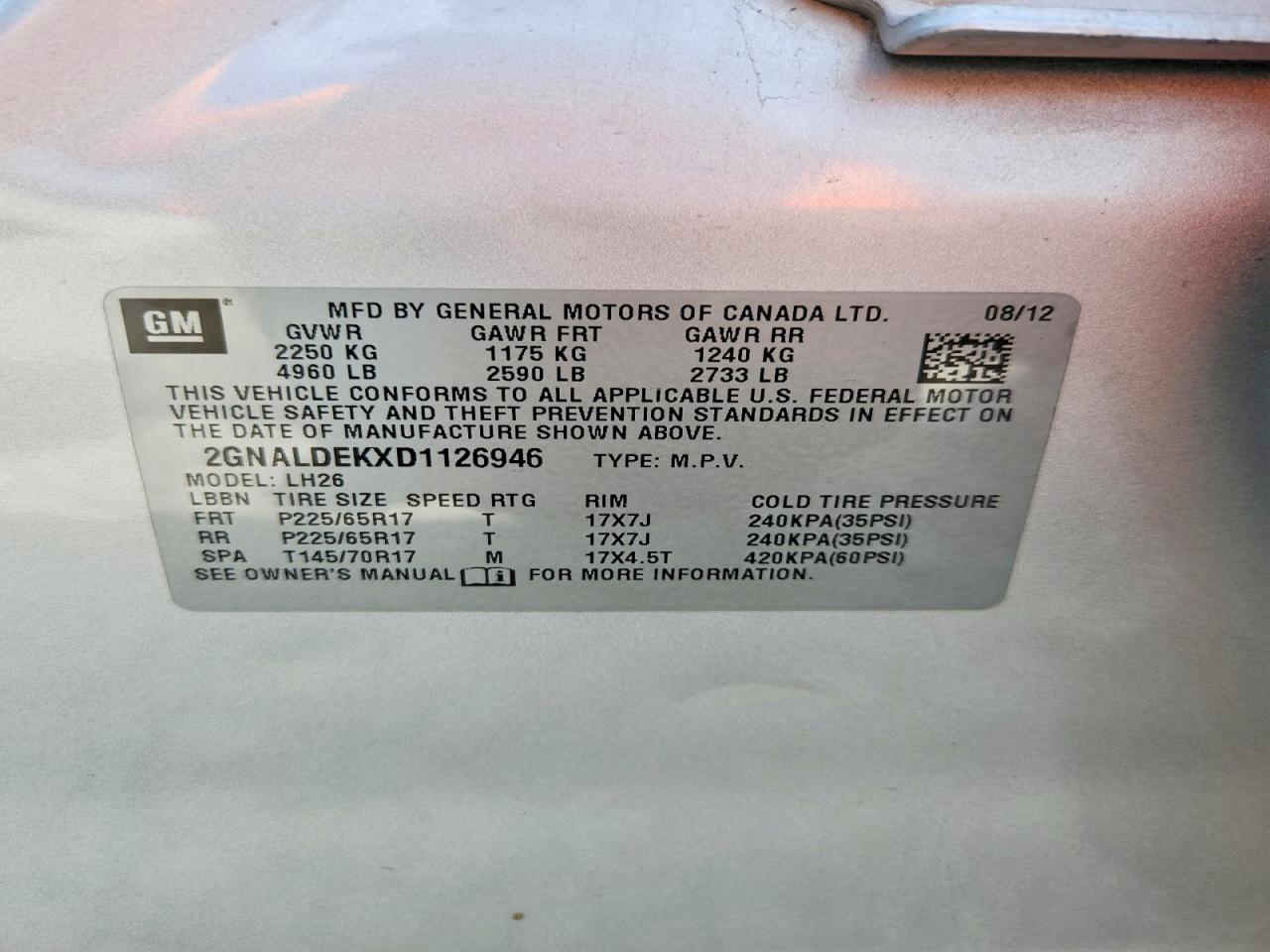 2013 Chevrolet Equinox Lt Silver vin: 2GNALDEKXD1126946
