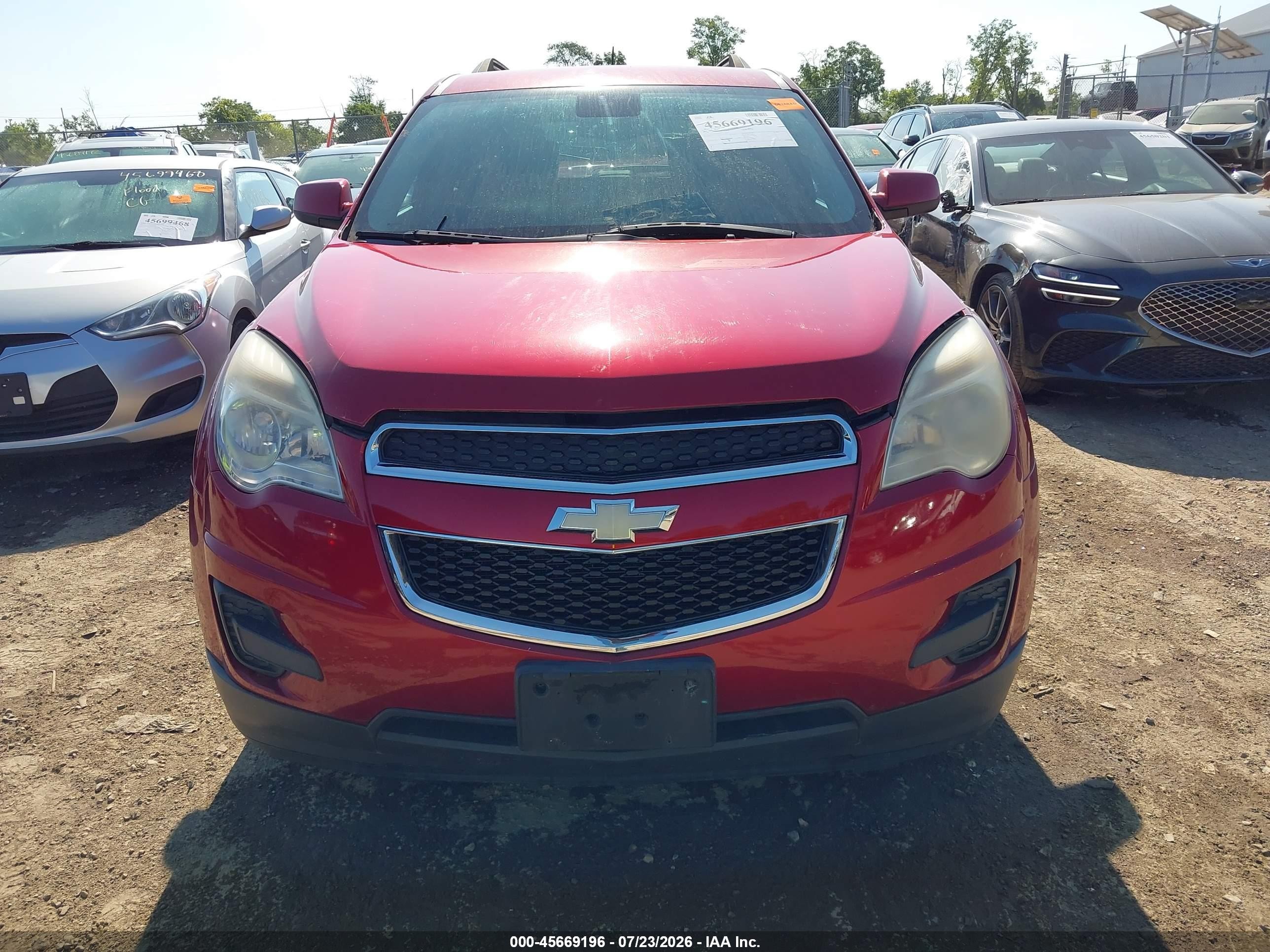 2013 Chevrolet Equinox Lt Red vin: 2GNALDEKXD1134965