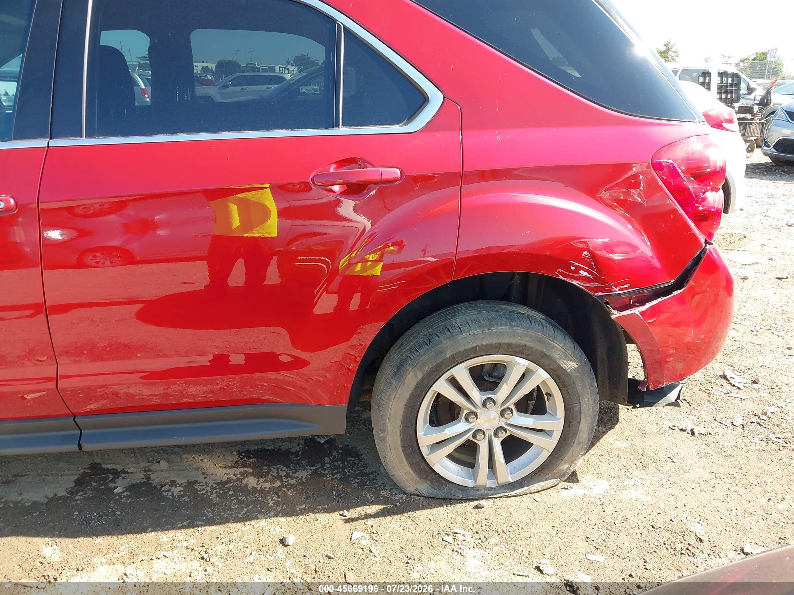 2013 Chevrolet Equinox Lt Red vin: 2GNALDEKXD1134965
