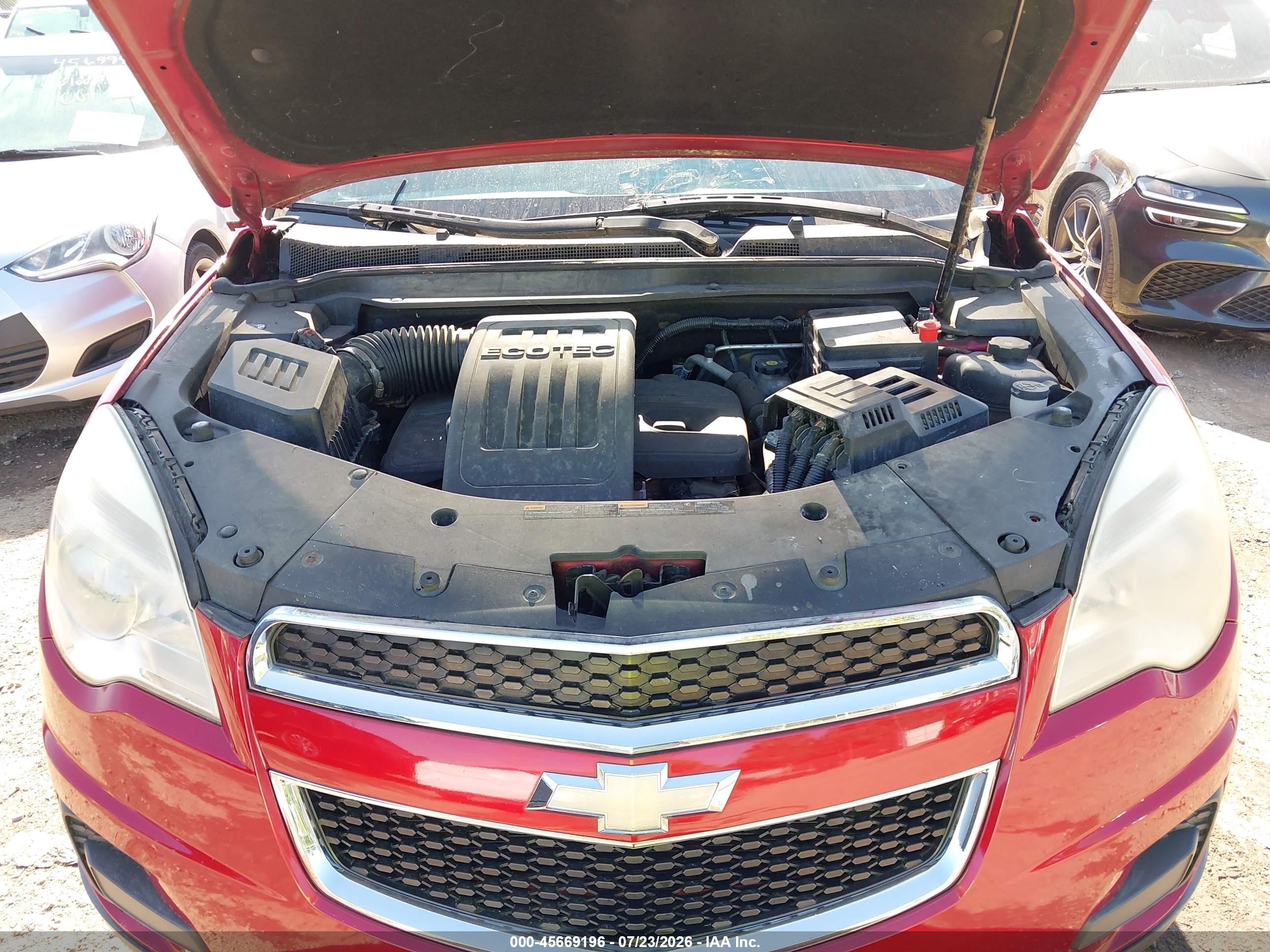 2013 Chevrolet Equinox Lt Red vin: 2GNALDEKXD1134965