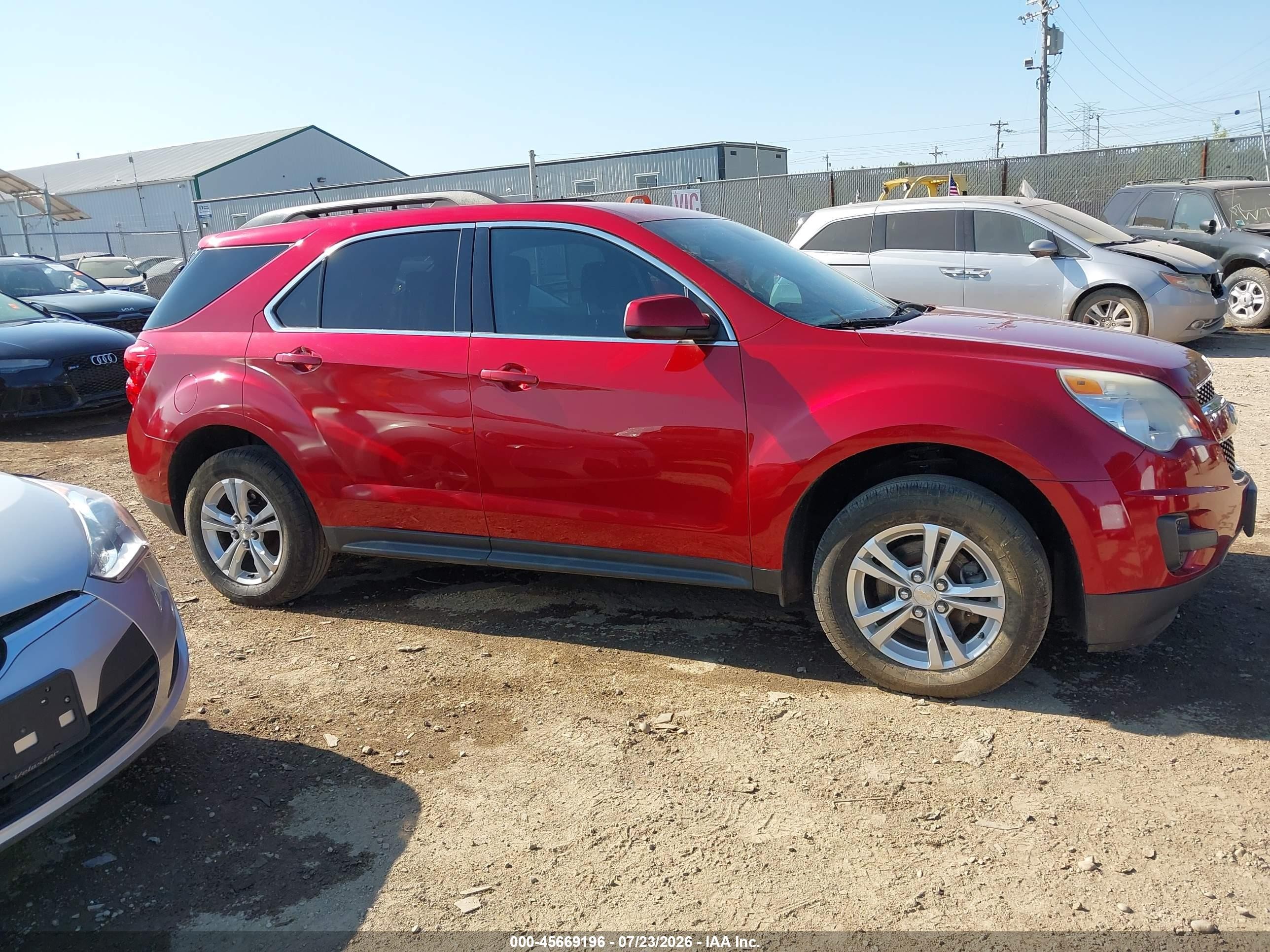 2013 Chevrolet Equinox Lt Red vin: 2GNALDEKXD1134965