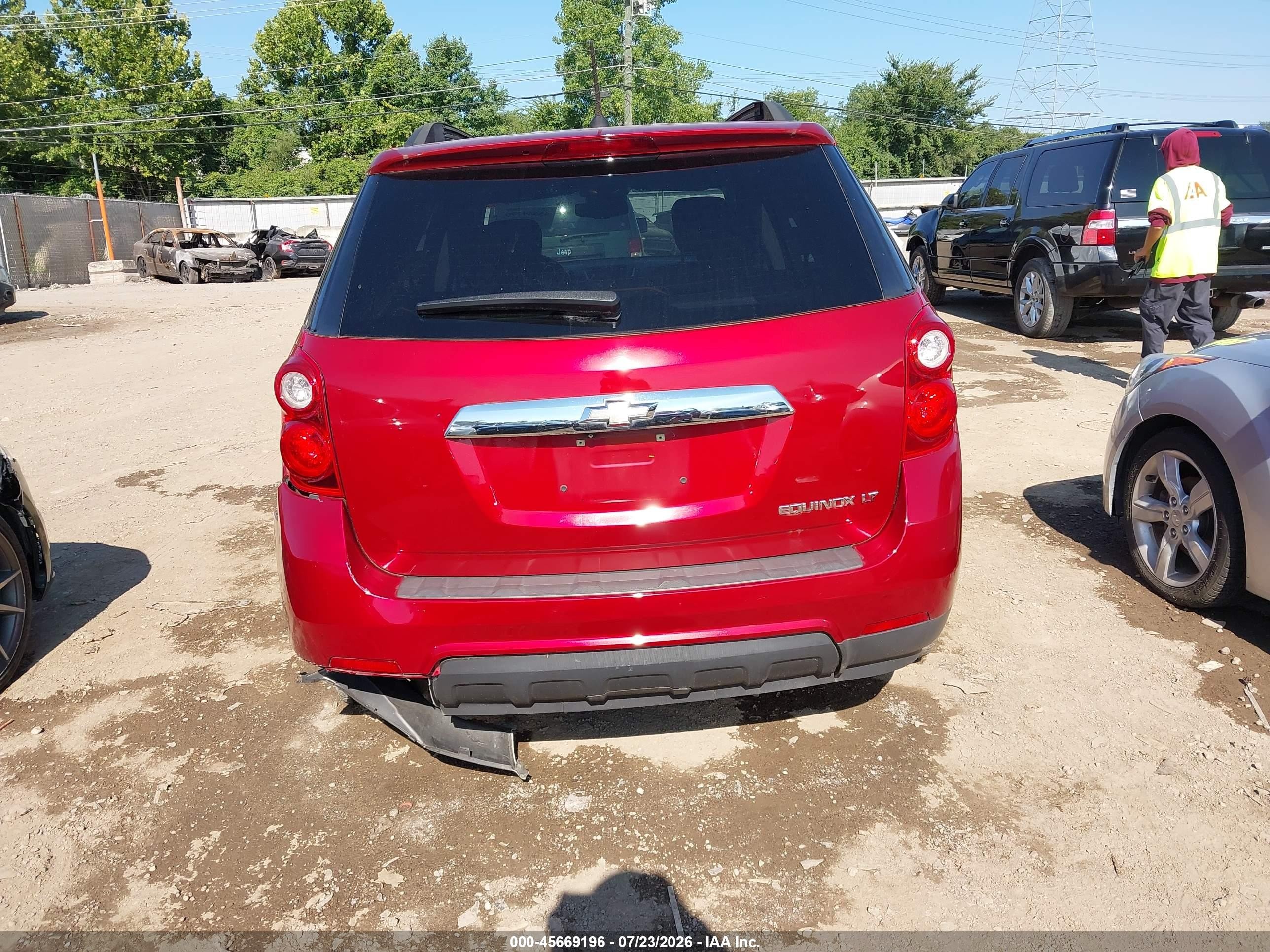 2013 Chevrolet Equinox Lt Red vin: 2GNALDEKXD1134965