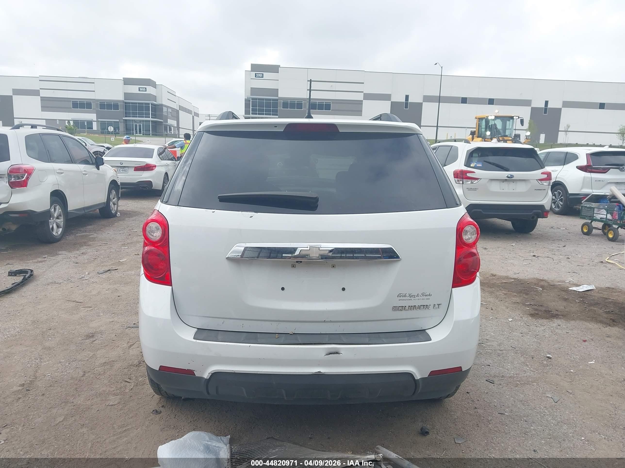2013 Chevrolet Equinox 1lt White vin: 2GNALDEKXD6215001