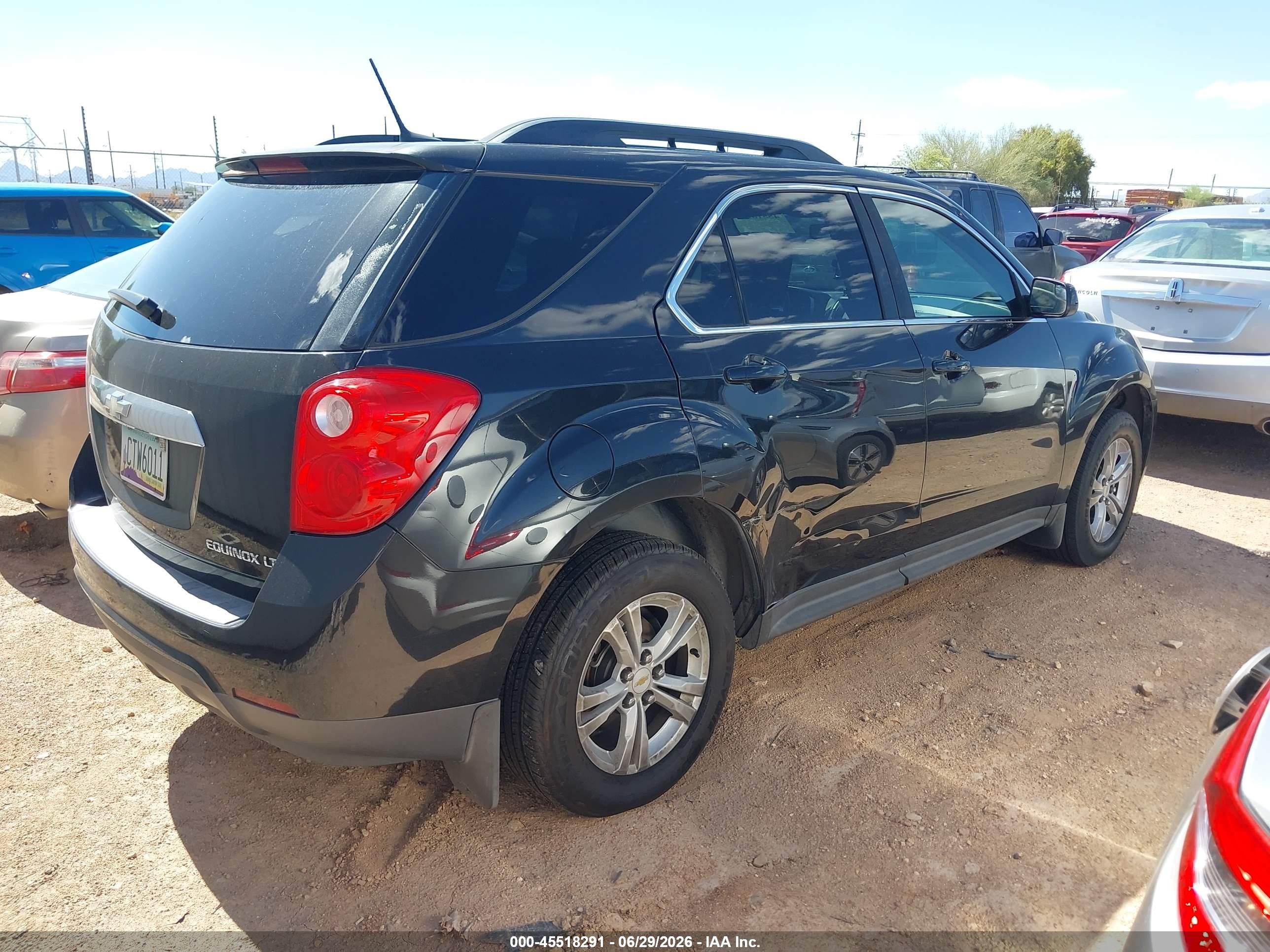 2013 Chevrolet Equinox Lt Black vin: 2GNALDEKXD6281001