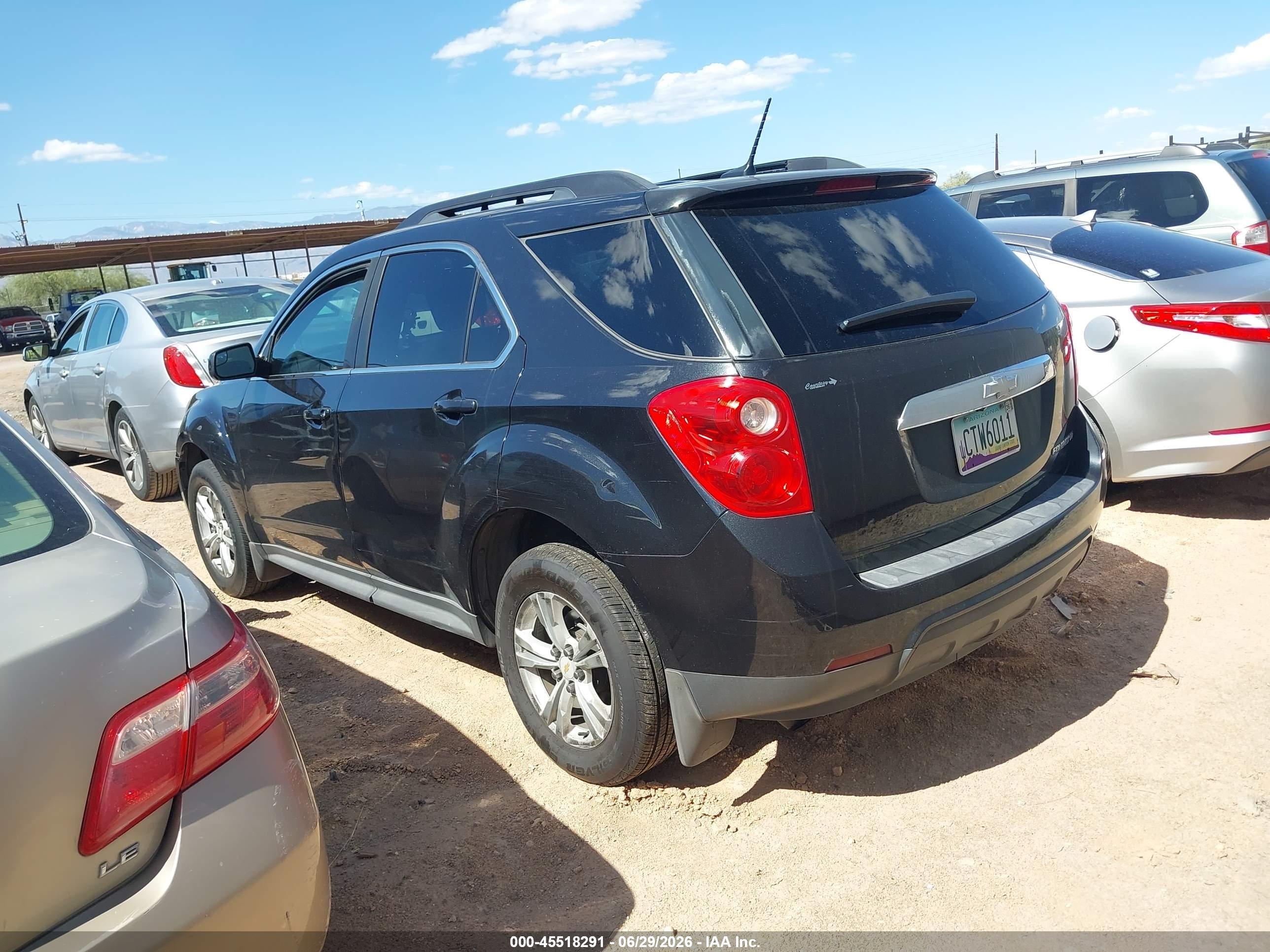 2013 Chevrolet Equinox Lt Black vin: 2GNALDEKXD6281001
