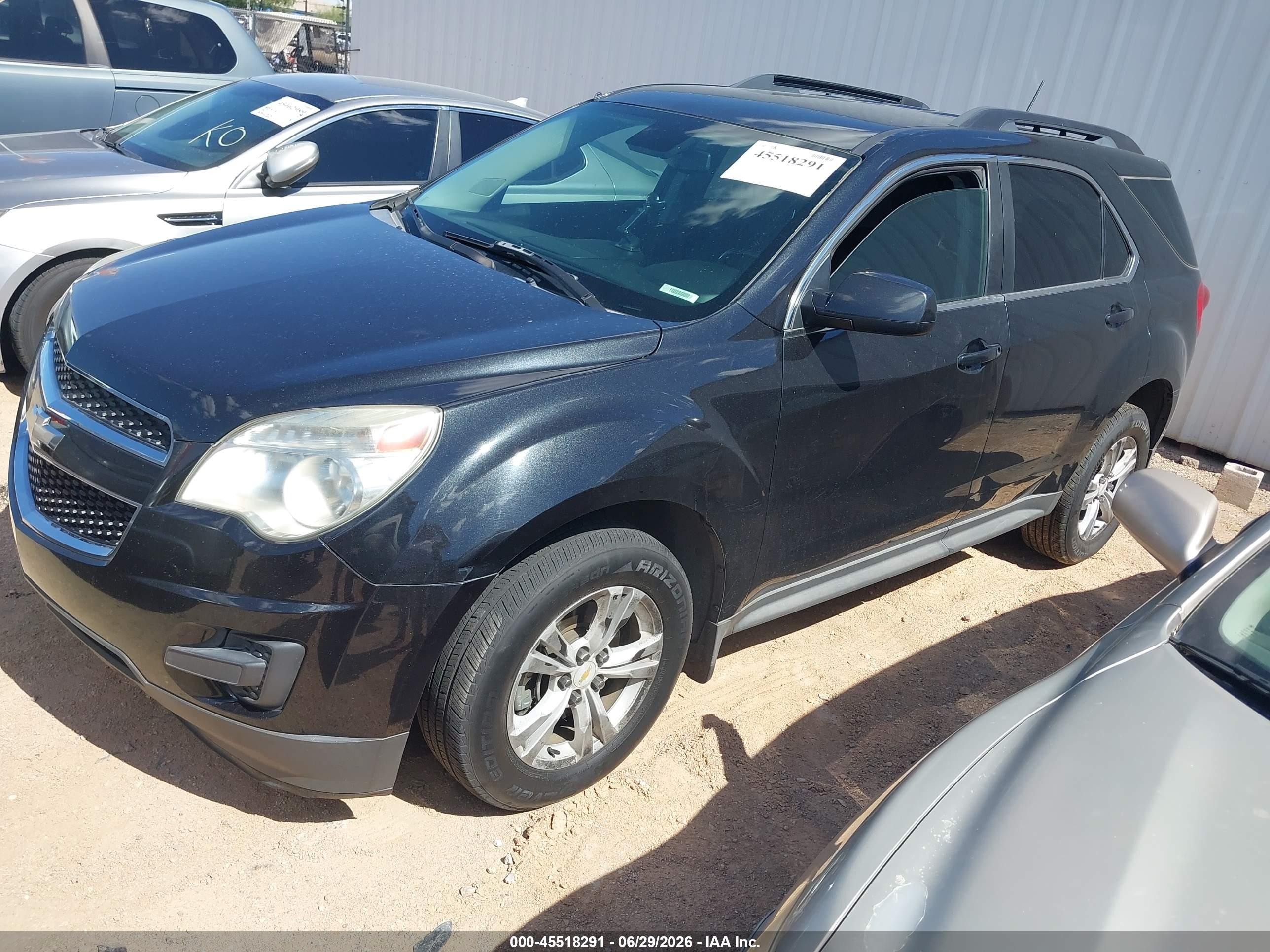 2013 Chevrolet Equinox Lt Black vin: 2GNALDEKXD6281001