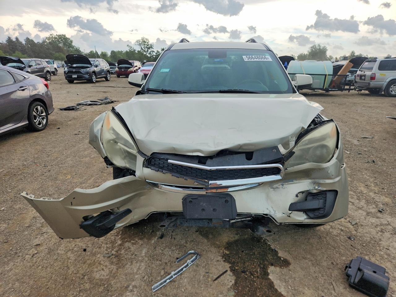 2013 Chevrolet Equinox Lt Beige vin: 2GNALDEKXD6336854