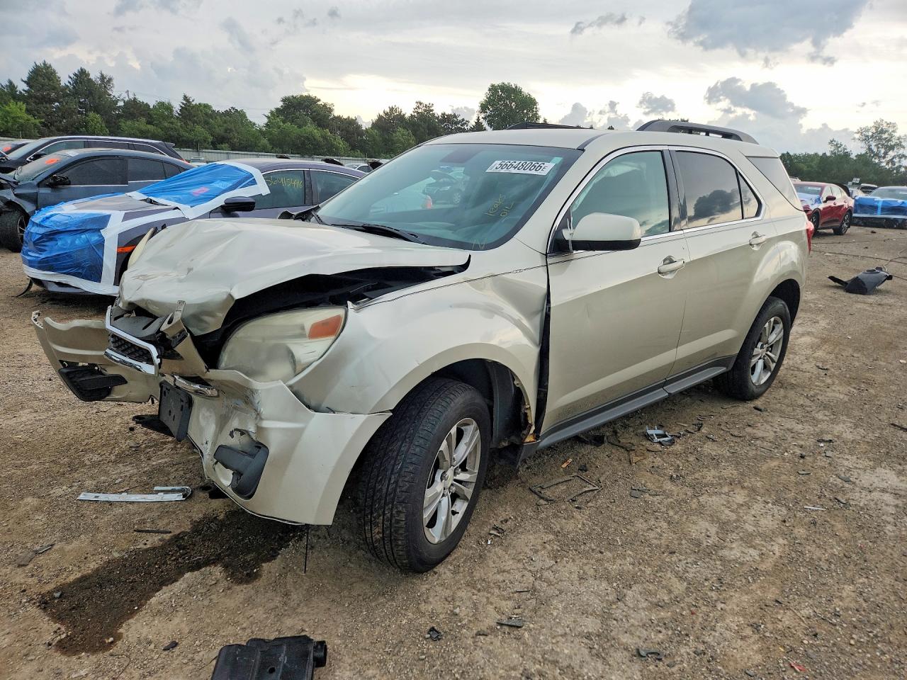 2013 Chevrolet Equinox Lt Beige vin: 2GNALDEKXD6336854