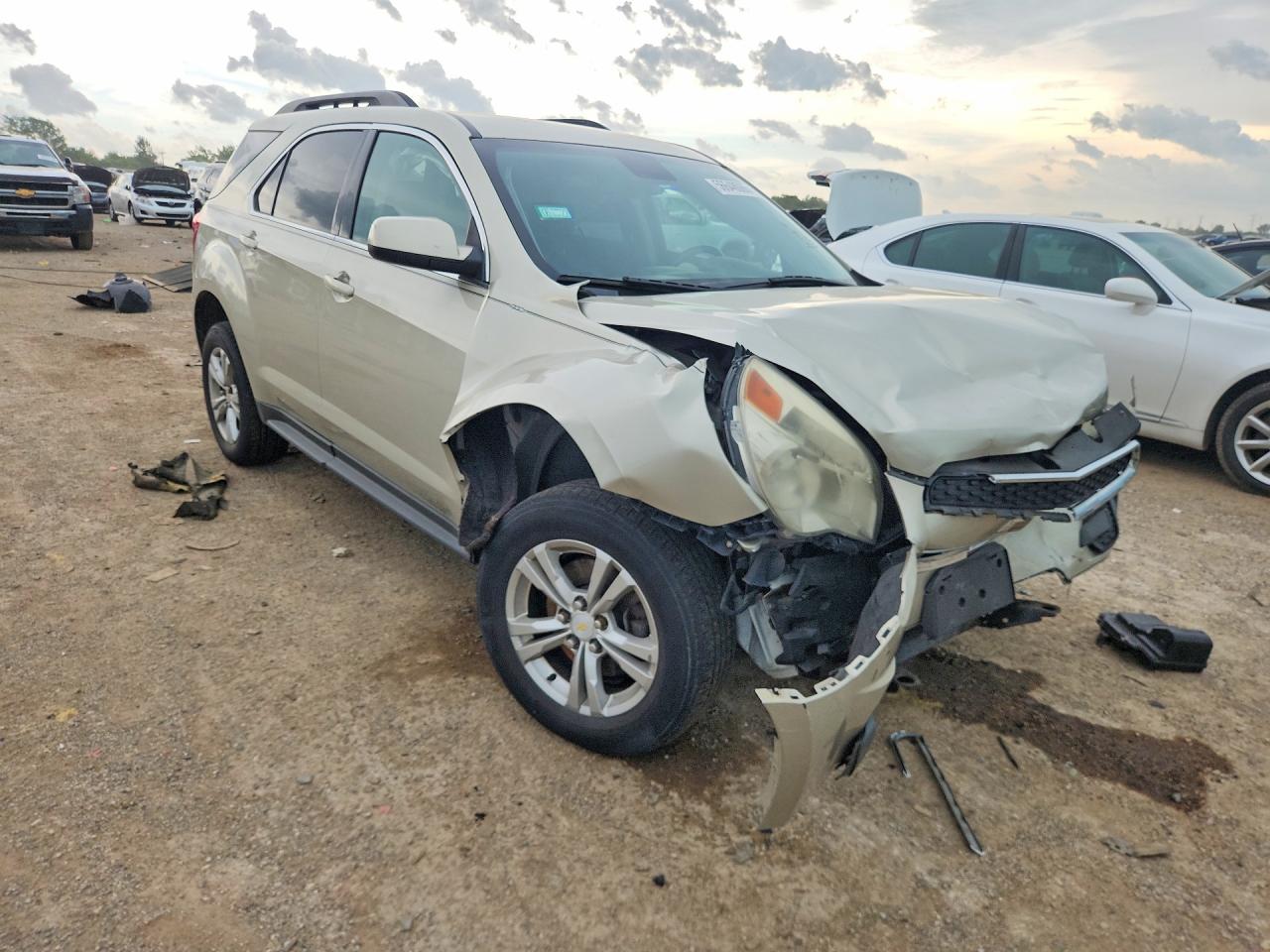 2013 Chevrolet Equinox Lt Beige vin: 2GNALDEKXD6336854