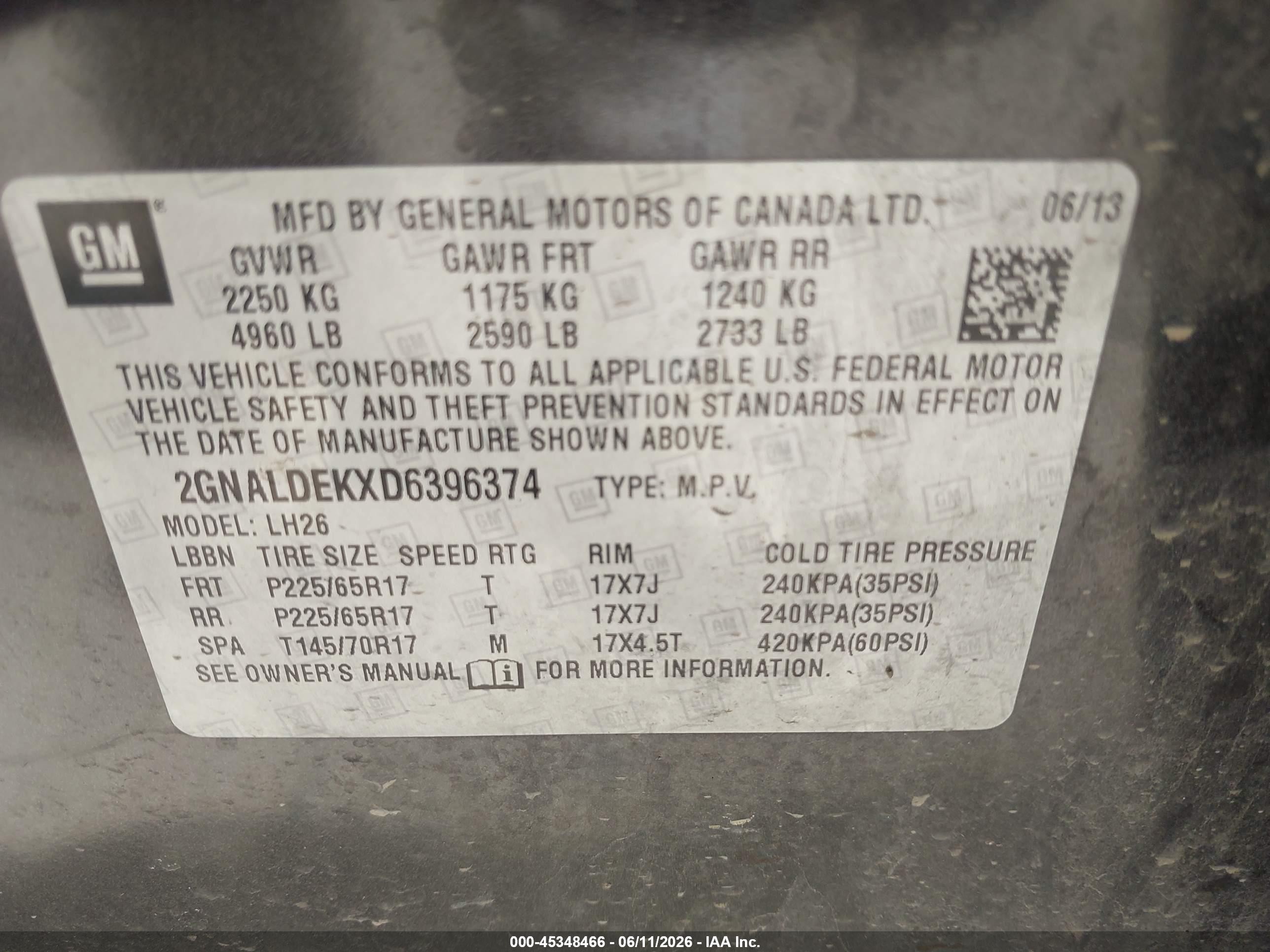 2013 Chevrolet Equinox 1lt Gray vin: 2GNALDEKXD6396374