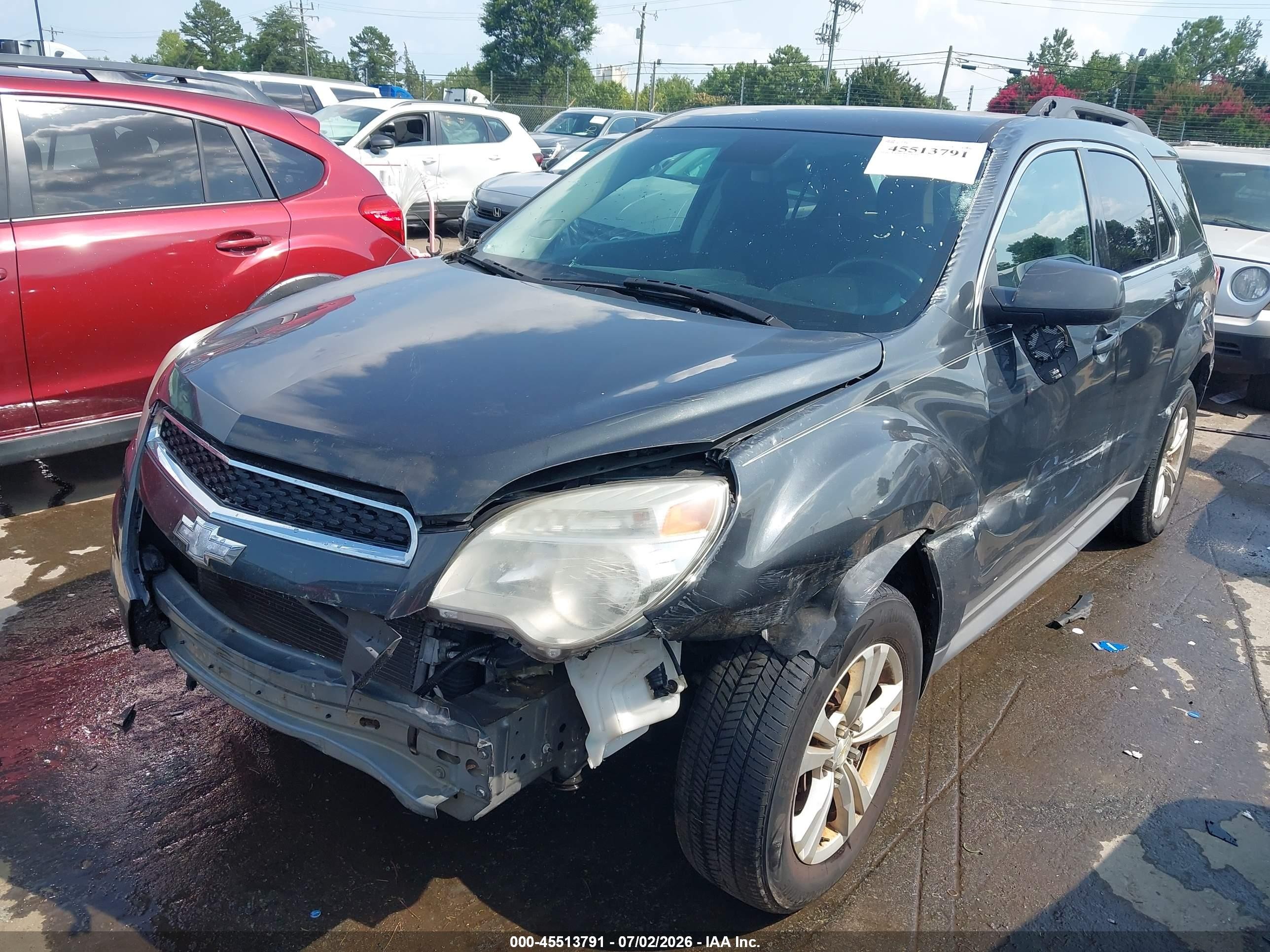 2013 Chevrolet Equinox Lt Gray vin: 2GNALDEKXD6431737