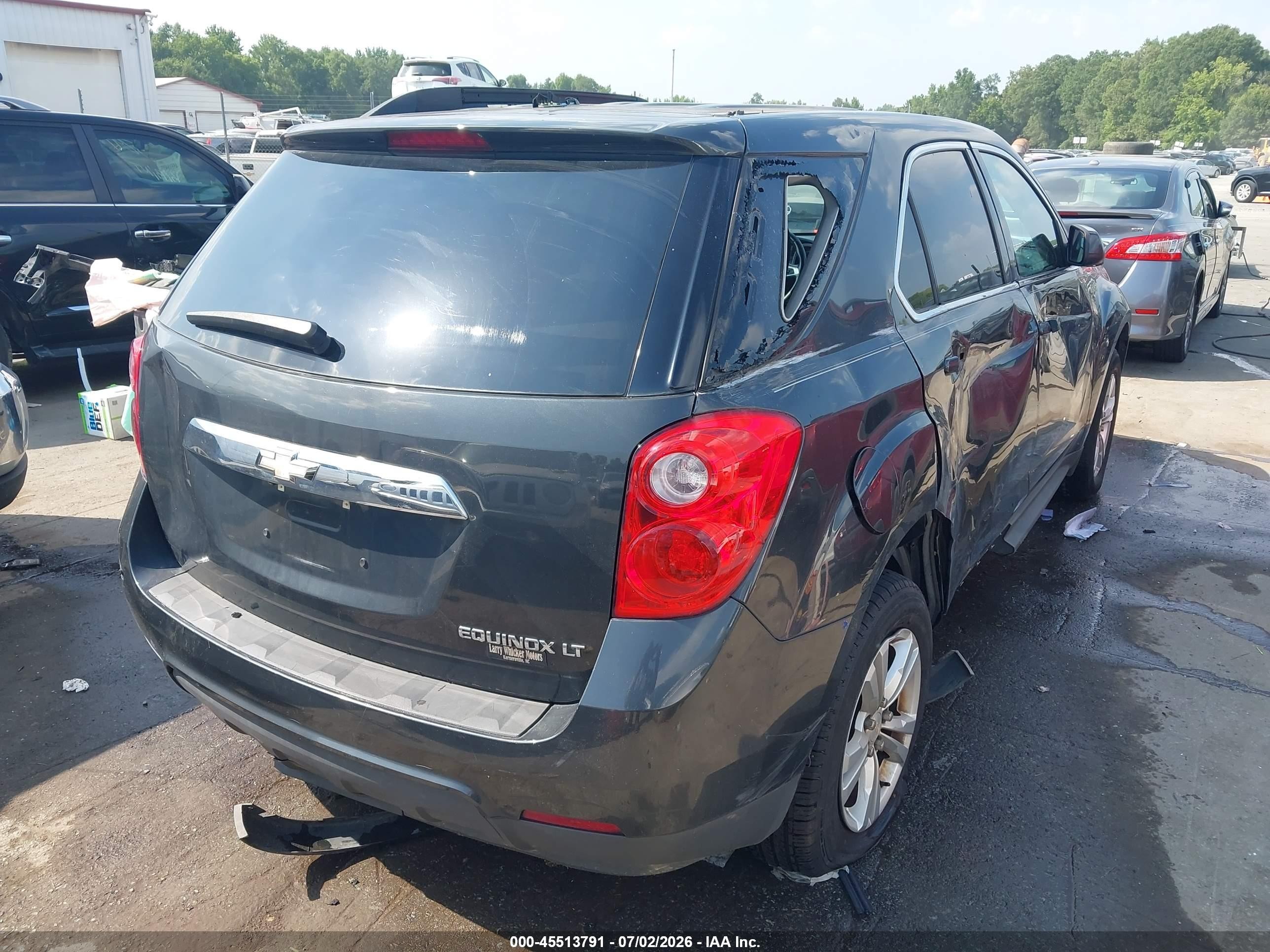 2013 Chevrolet Equinox Lt Gray vin: 2GNALDEKXD6431737