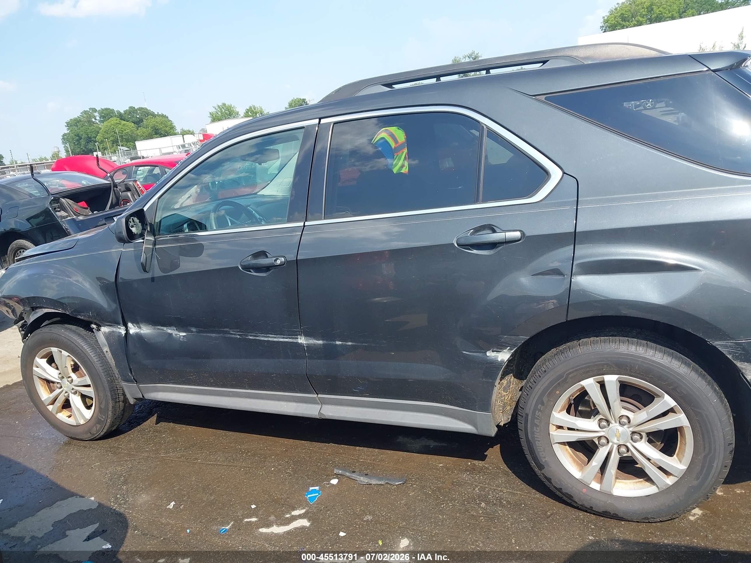 2013 Chevrolet Equinox Lt Gray vin: 2GNALDEKXD6431737
