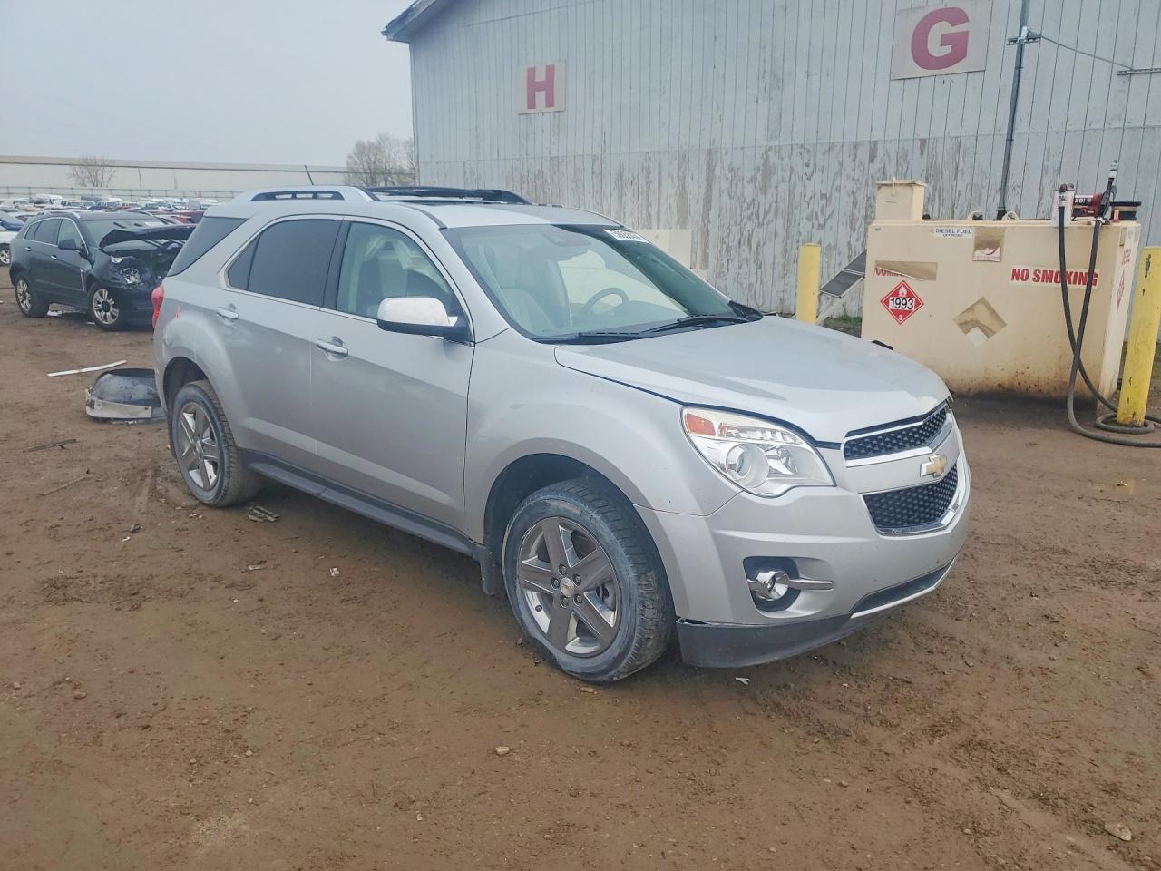 2014 Chevrolet Equinox Ltz Silver vin: 2GNALDEKXE6251160
