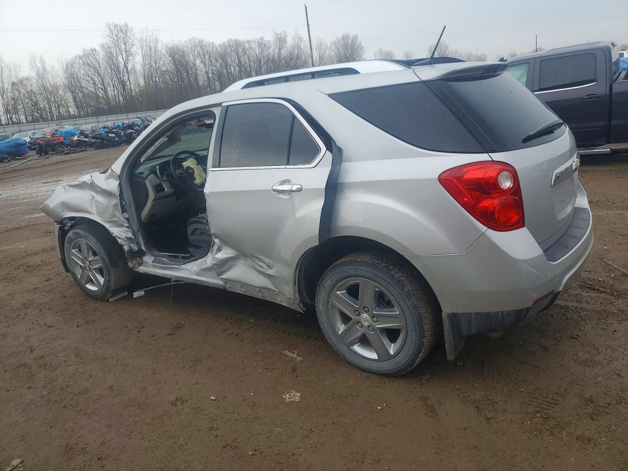 2014 Chevrolet Equinox Ltz Silver vin: 2GNALDEKXE6251160