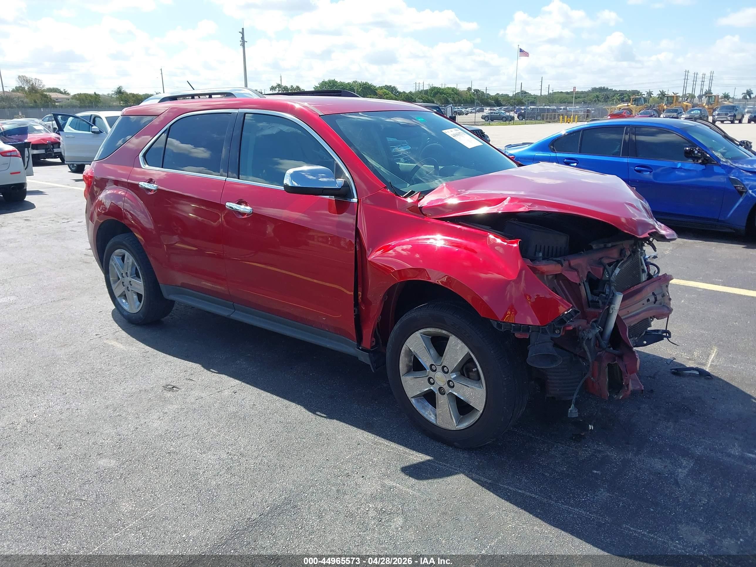 2015 Chevrolet Equinox Ltz Burgundy vin: 2GNALDEKXF1125170
