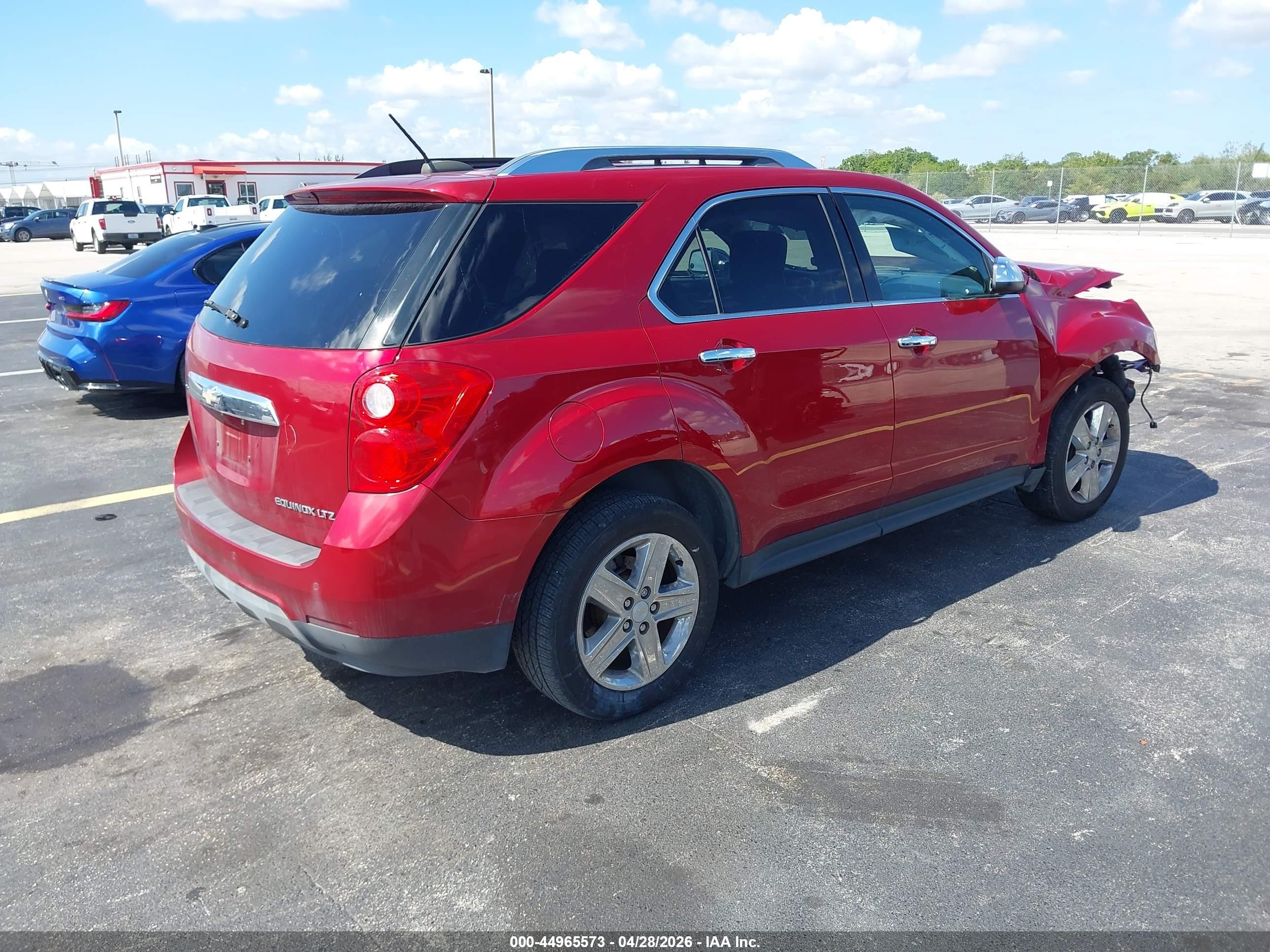2015 Chevrolet Equinox Ltz Бордовый vin: 2GNALDEKXF1125170