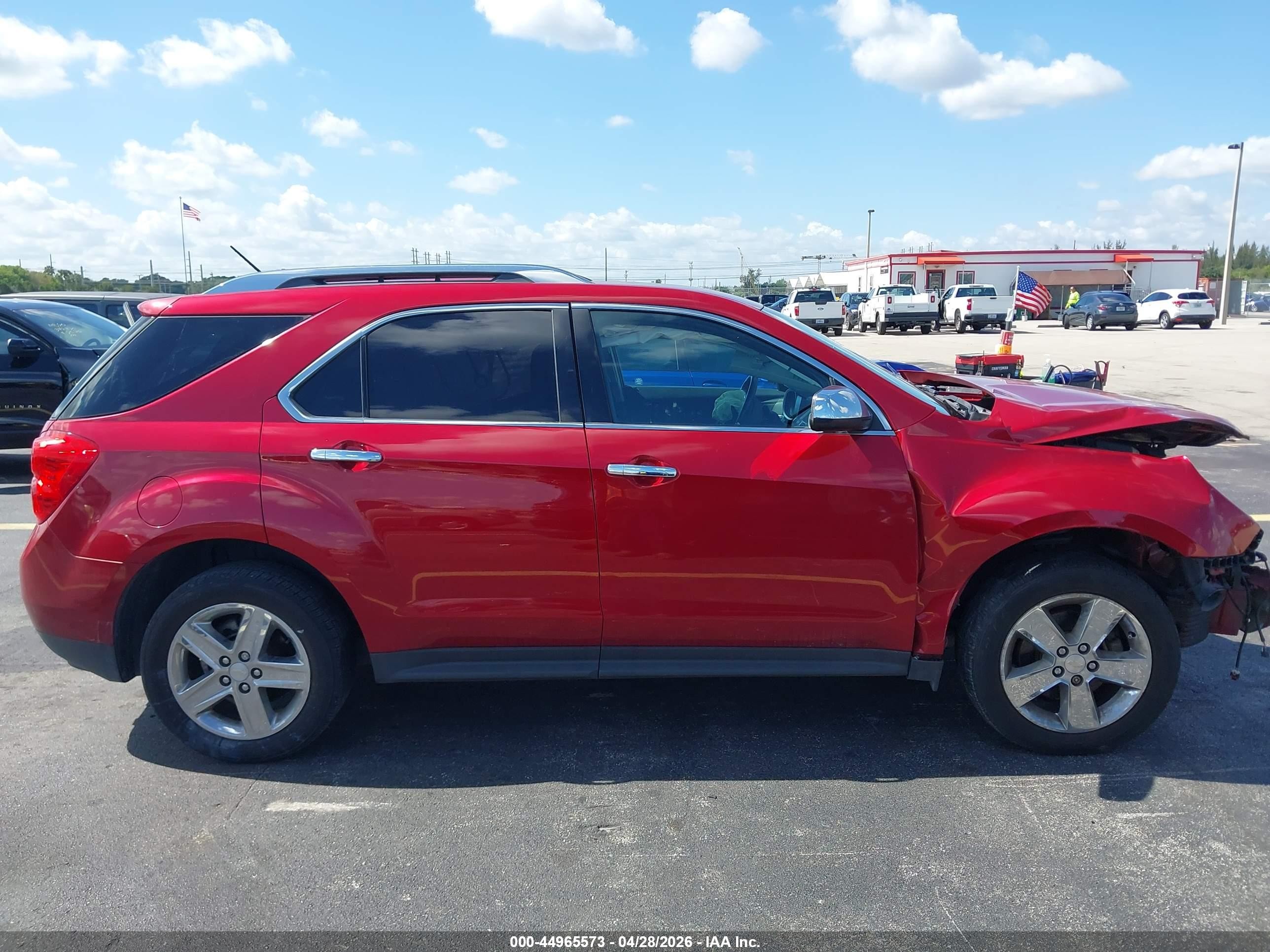 2015 Chevrolet Equinox Ltz Бордовый vin: 2GNALDEKXF1125170