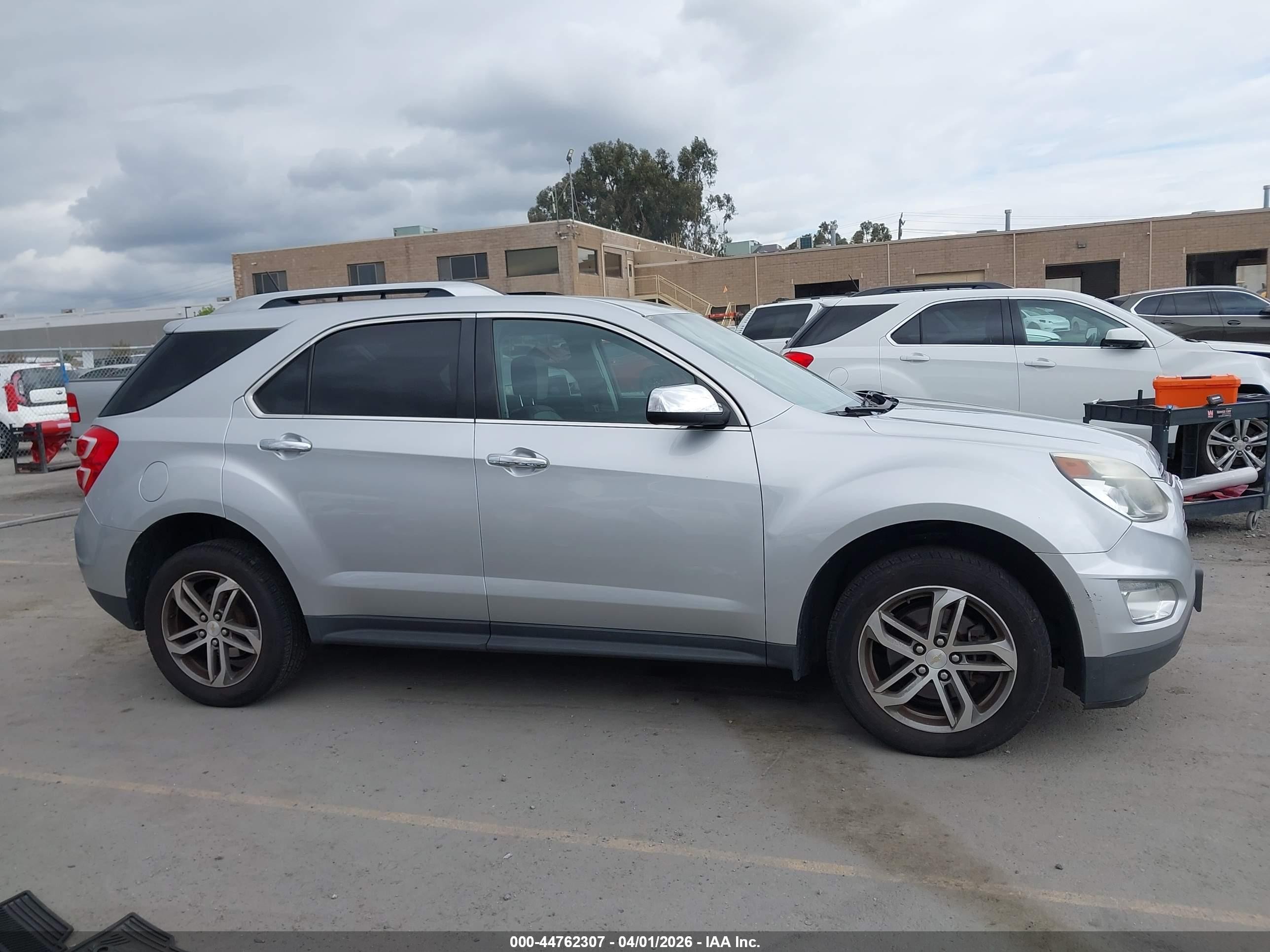 2016 Chevrolet Equinox Ltz Серебряный vin: 2GNALDEKXG1154685