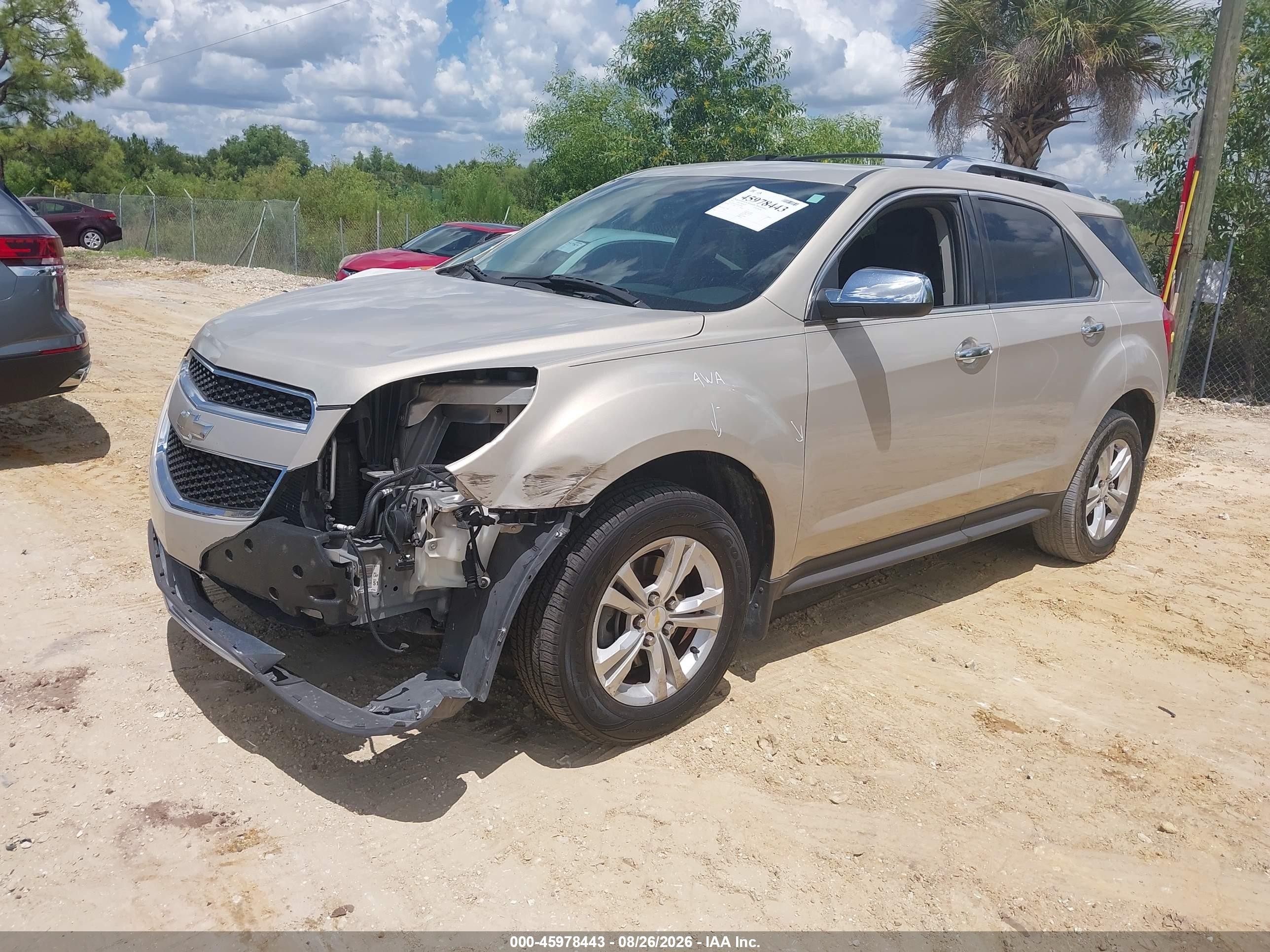 2011 Chevrolet Equinox Ltz Желто-коричневый vin: 2GNALFEC3B1183958