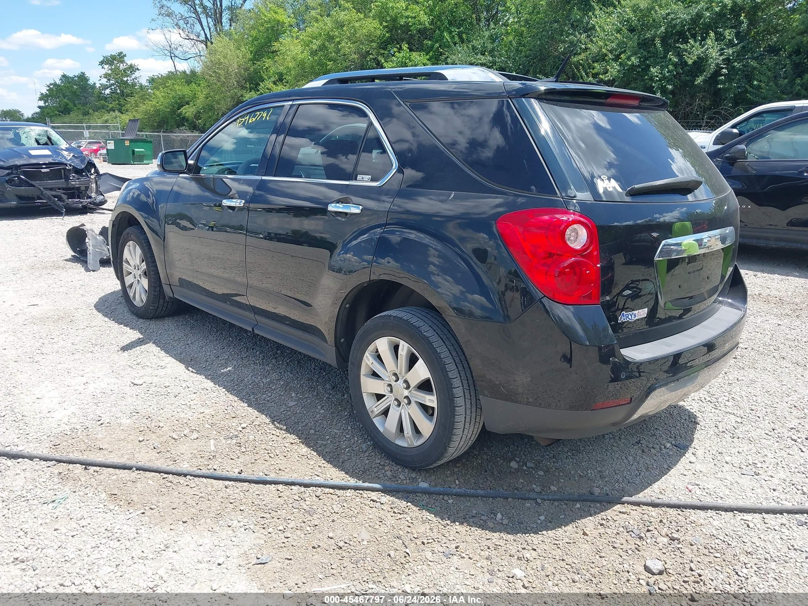 2011 Chevrolet Equinox Ltz Black vin: 2GNALFEC6B1268793