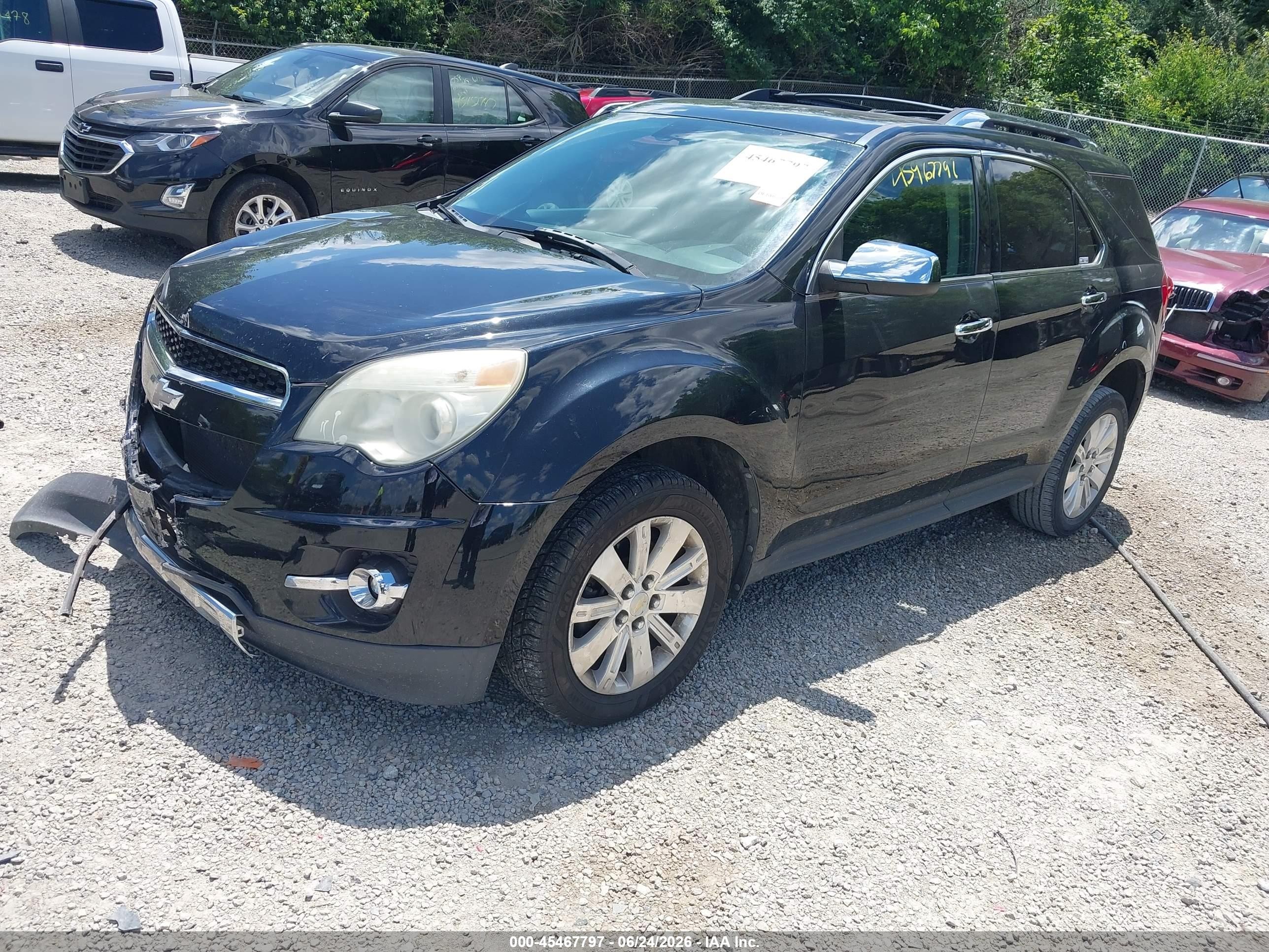 2011 Chevrolet Equinox Ltz Black vin: 2GNALFEC6B1268793