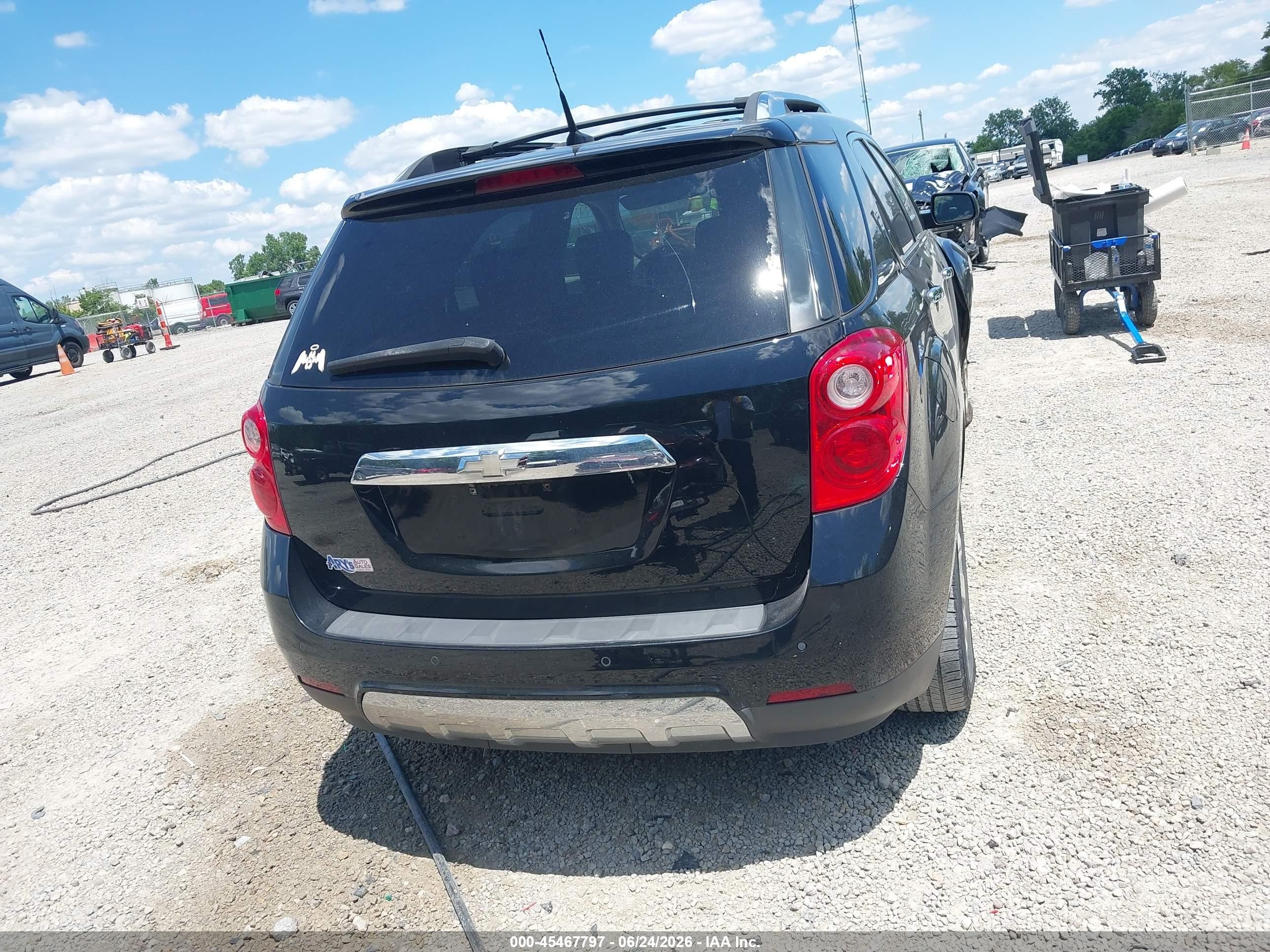 2011 Chevrolet Equinox Ltz Black vin: 2GNALFEC6B1268793