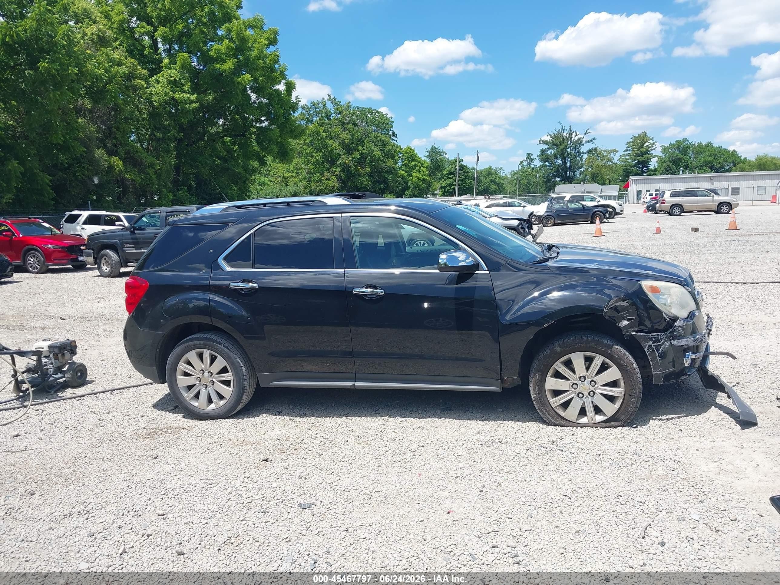 2011 Chevrolet Equinox Ltz Black vin: 2GNALFEC6B1268793