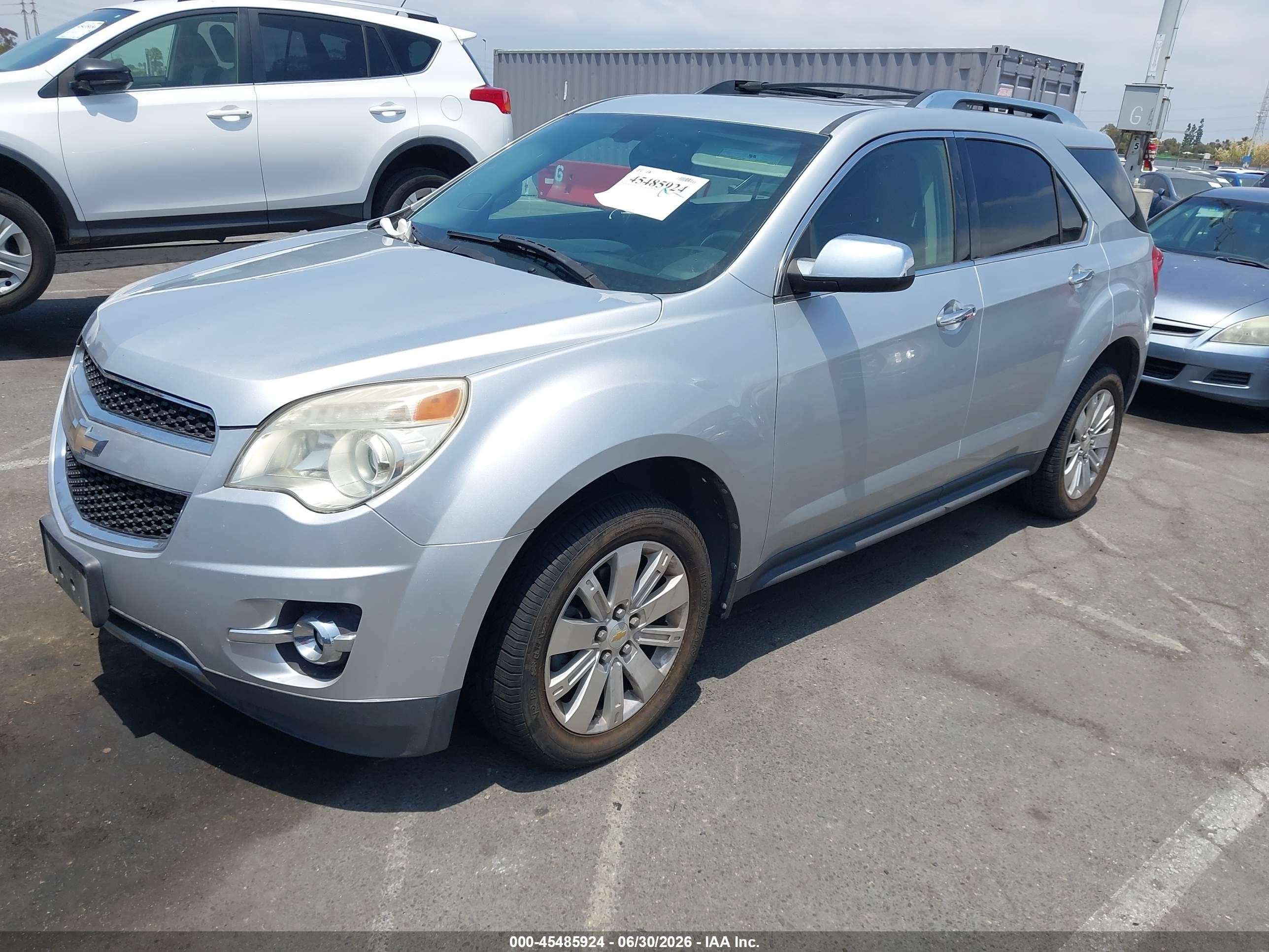 2011 Chevrolet Equinox Ltz Silver vin: 2GNALFEC7B1296568
