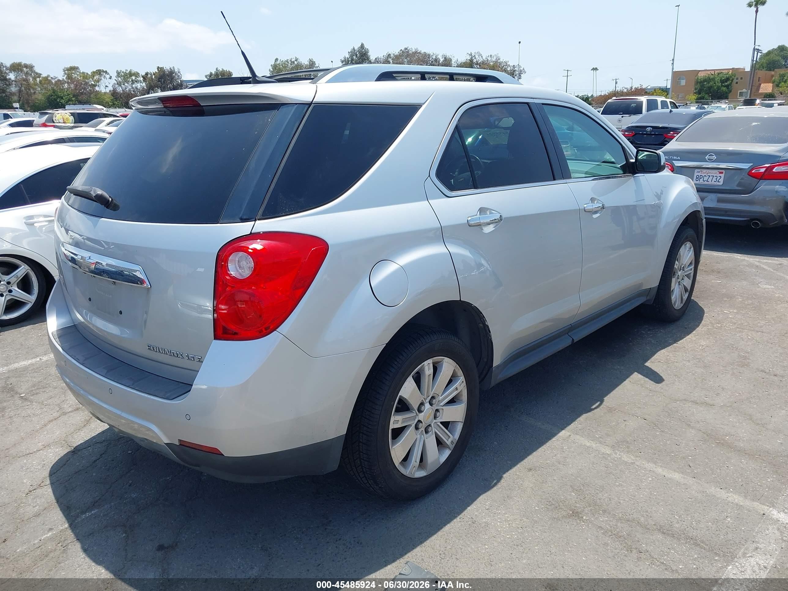 2011 Chevrolet Equinox Ltz Silver vin: 2GNALFEC7B1296568