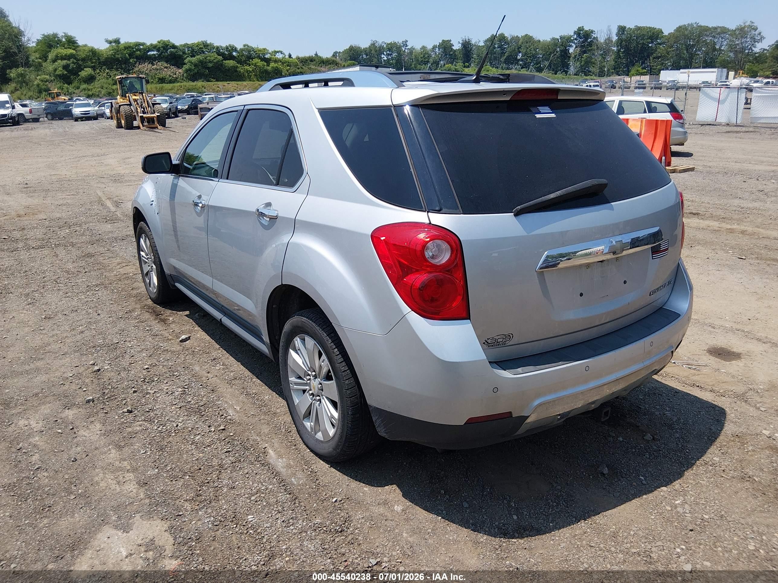 2011 Chevrolet Equinox Ltz Silver vin: 2GNALFEC9B1158062